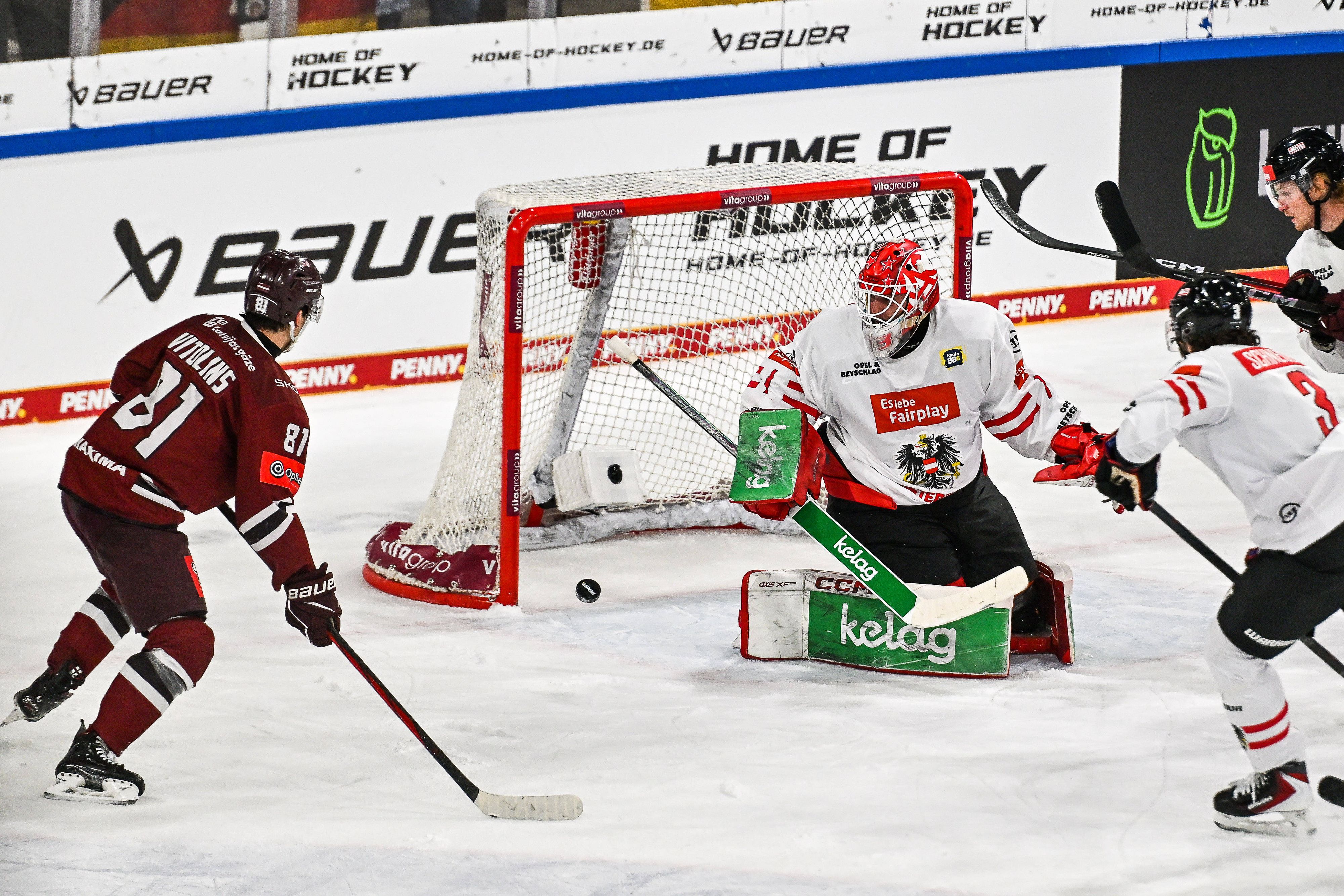 Österreich musste sich Lettland geschlagen geben. 