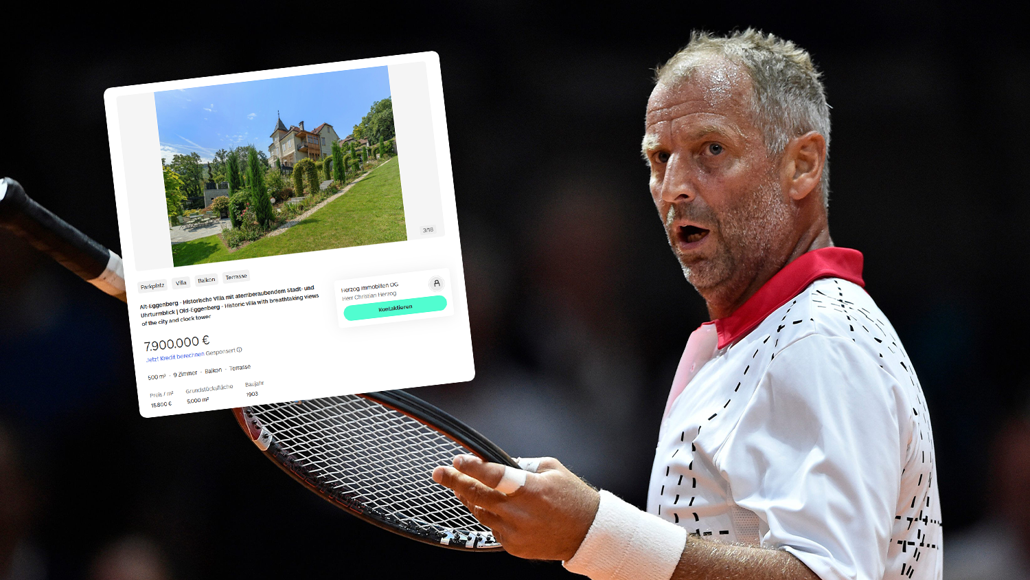 Heute.at - Abschied aus Graz! Tennis-Legende verkauft Traumvilla