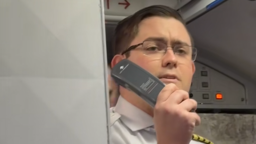 Der Delta-Pilot geht mit seiner Ansprache jetzt viral.