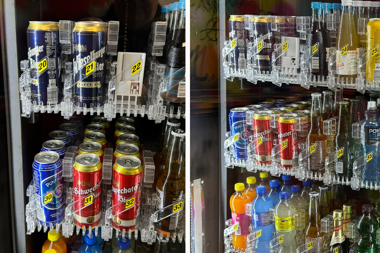 Der Wiener entdeckte alkoholische Getränke in einem Automaten-Shop