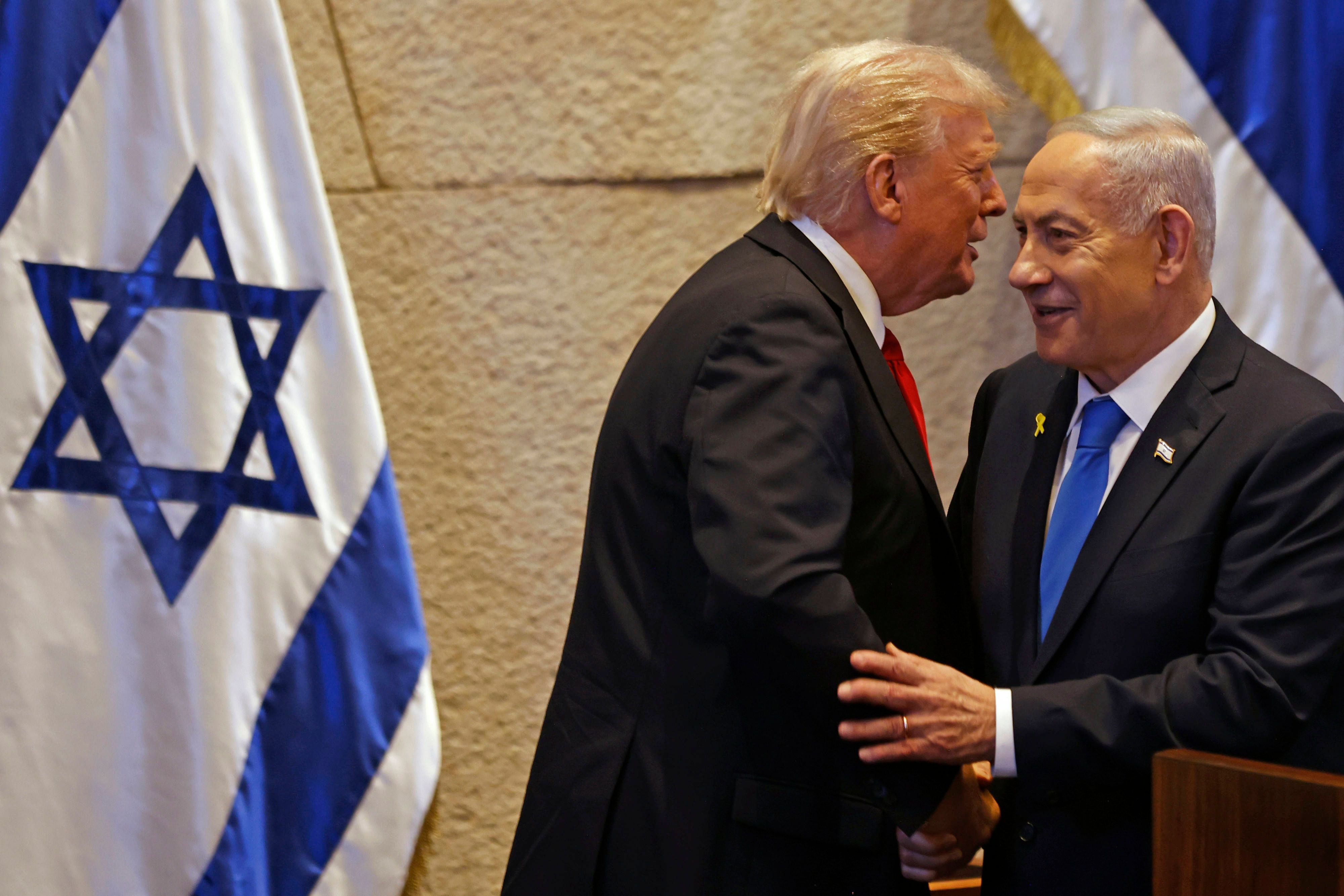 US-Präsident Donald Trump will die Begnadigung von Benjamin Netanyahu bewirken.