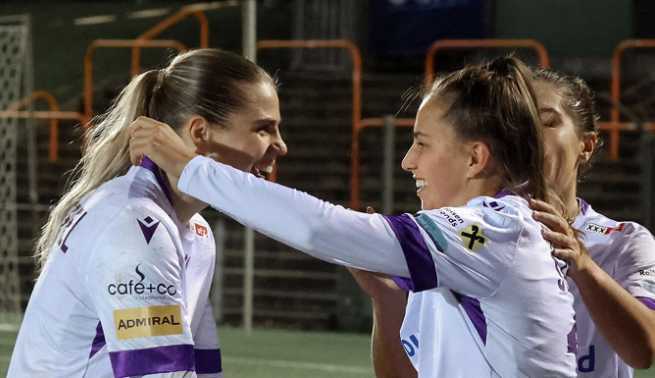 Die Austria-Frauen jubeln in Belgien.