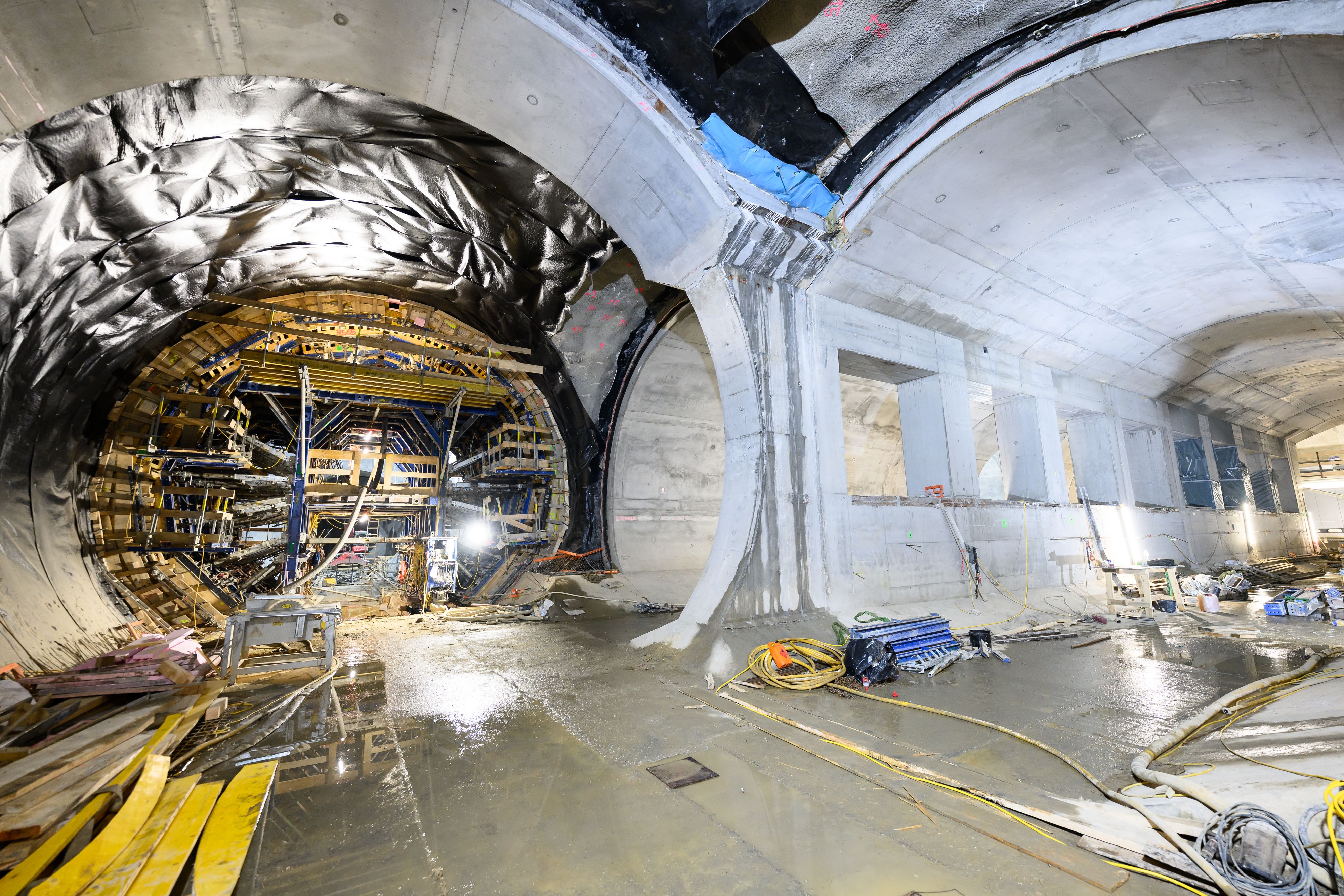 Tunnelröhren des Großprojekts "U2xU5": Immer wieder kam und kommt es im Untergrund zu Verzögerungen und Behinderungen