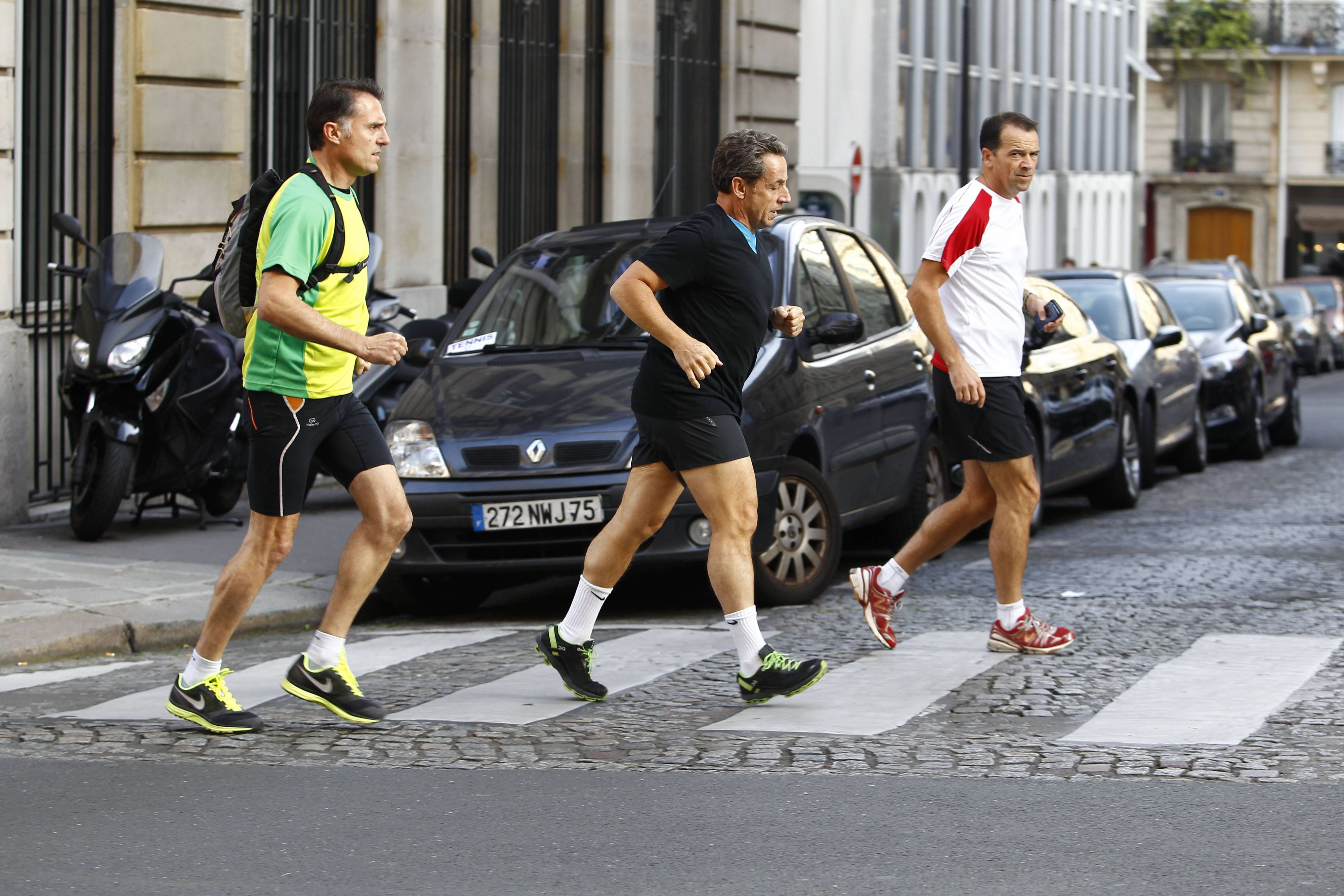 Bereits in der Vergangenheit wurde Sarkozy öfter auf seiner Joggingrunde gesichtet.