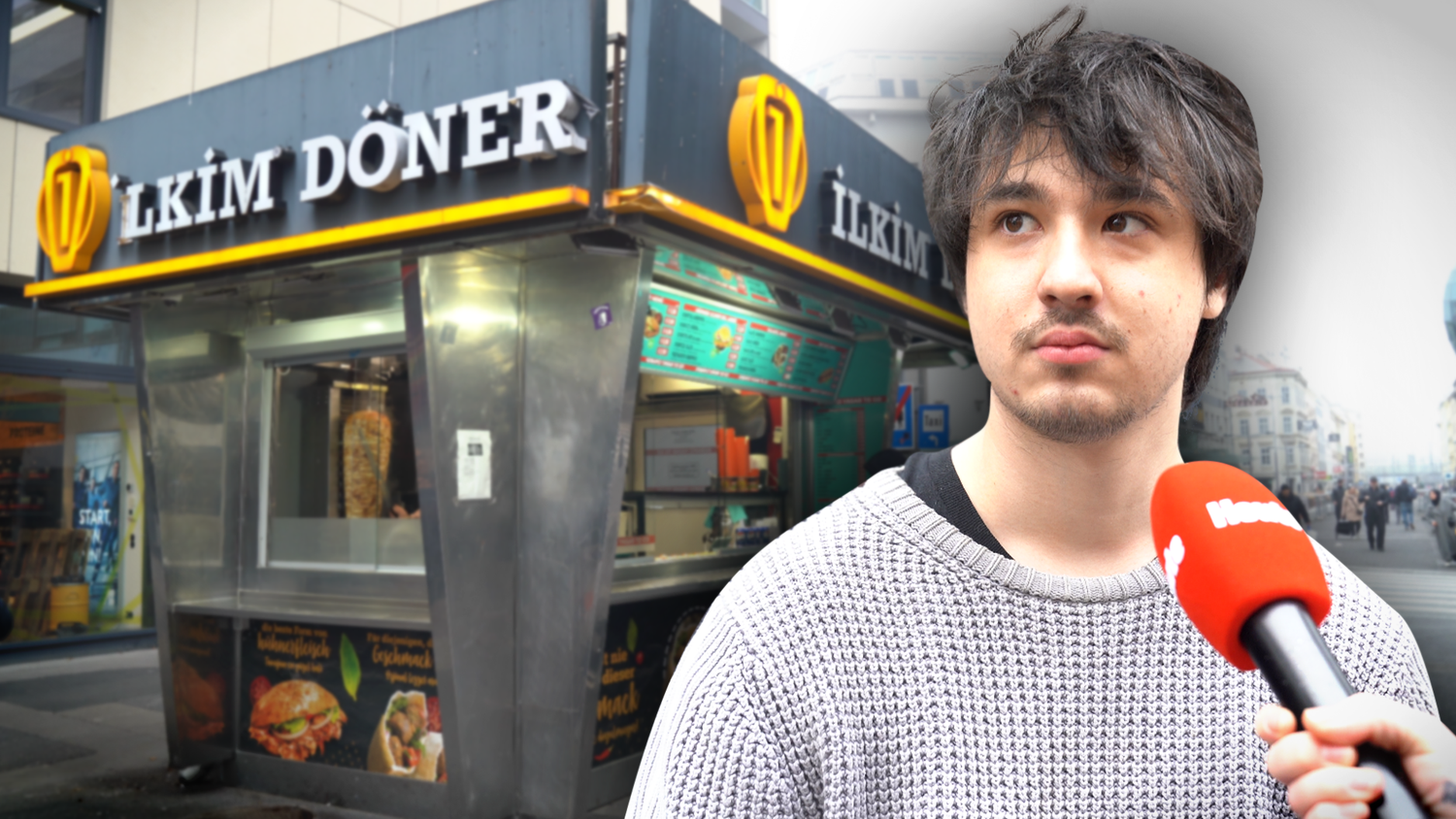 Das ist traurig – Christoph hat das Essen bei Ilkim Döner gut geschmeckt.