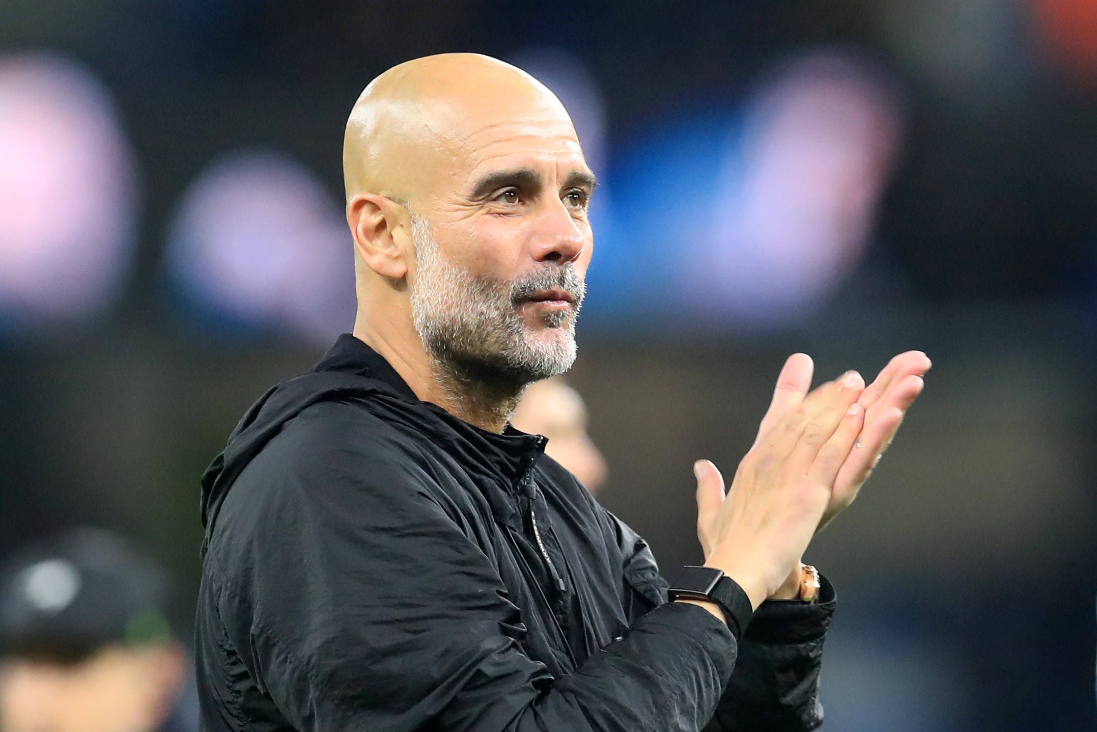 Star-Trainer Pep Guardiola. 