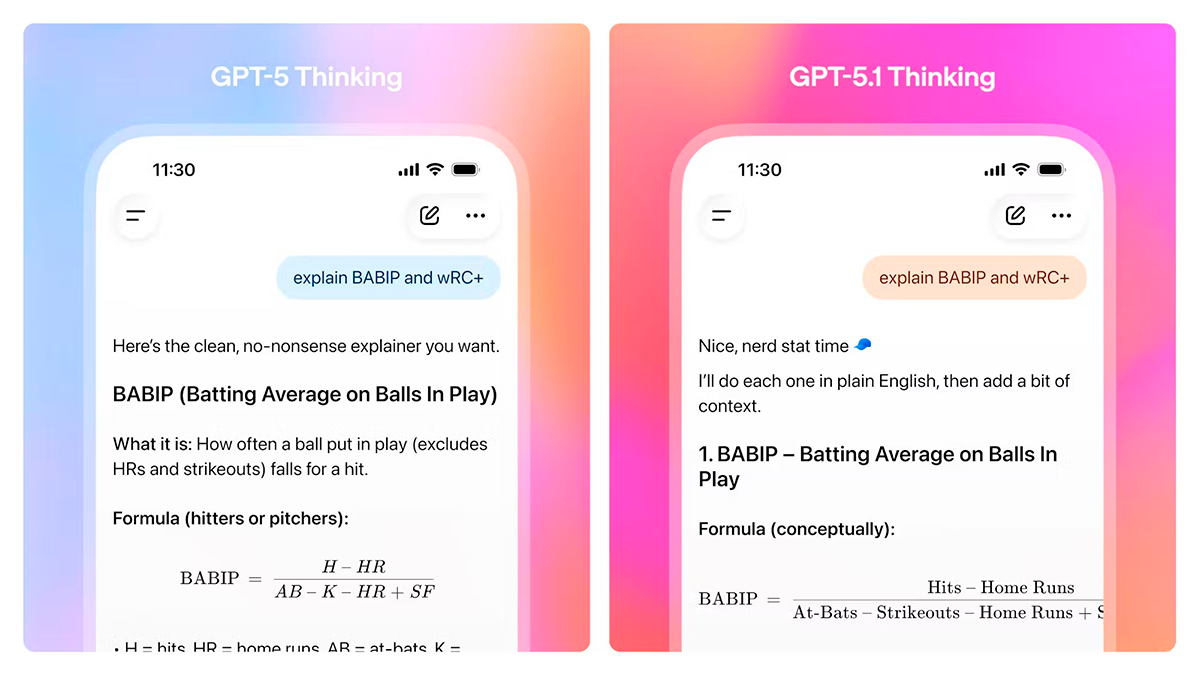 Die Antworten bei "Thinking" sind nicht nur persönlicher, sondern auch einfacher erklärt.