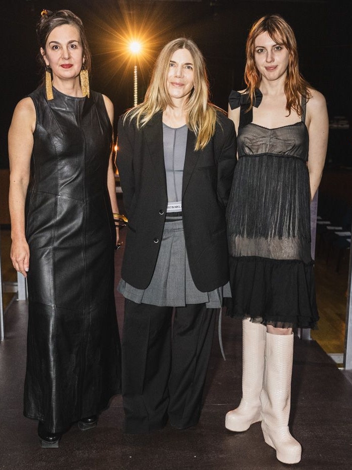 Petra Zimmermann, AFA-Initiatorin Camille Boyer und Laura Andraschko.