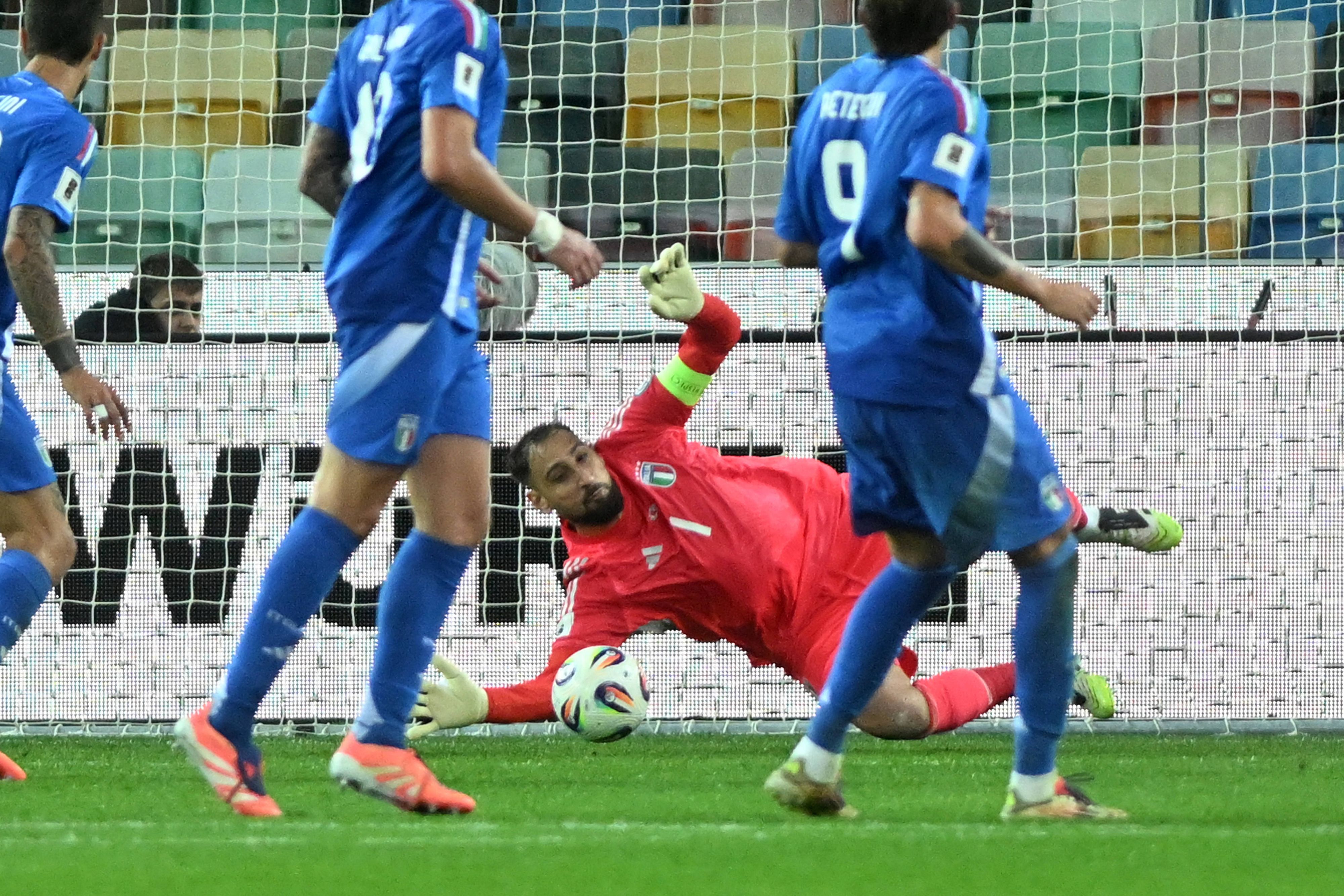 Gianluigi Donnarumma und Italien stehen unter Druck.