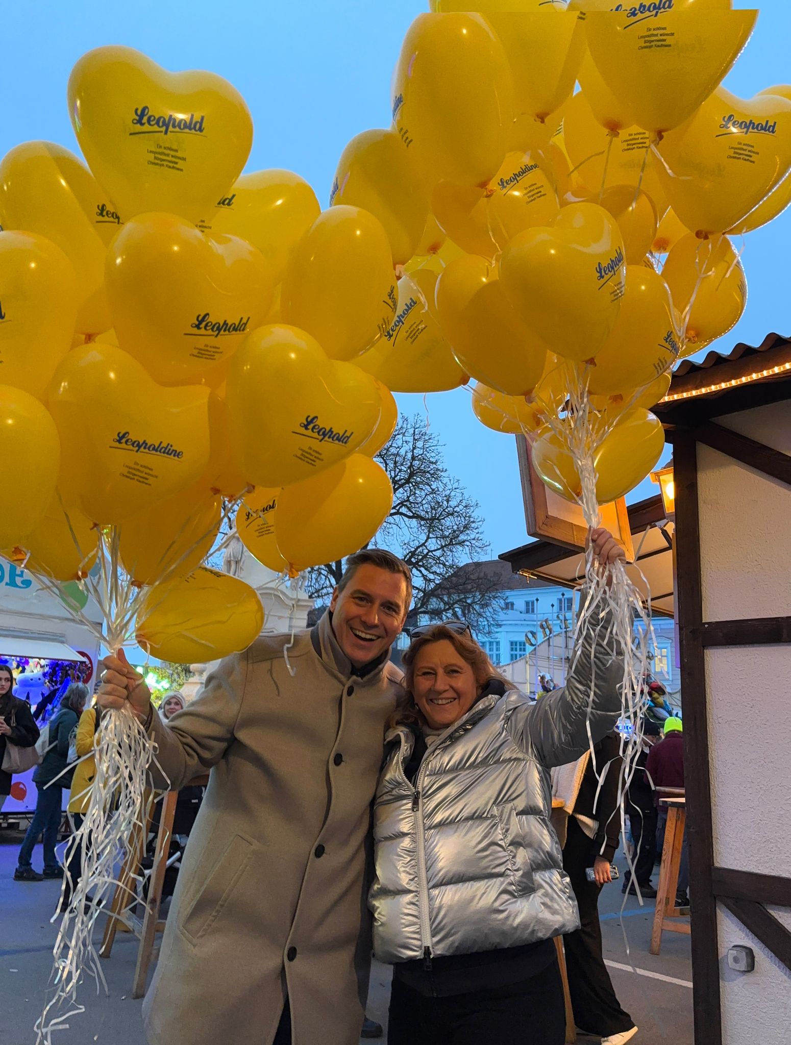 Bürgermeister Christoph Kaufmann und Vizebürgermeisterin Maria Theresia Eder (beide VP)