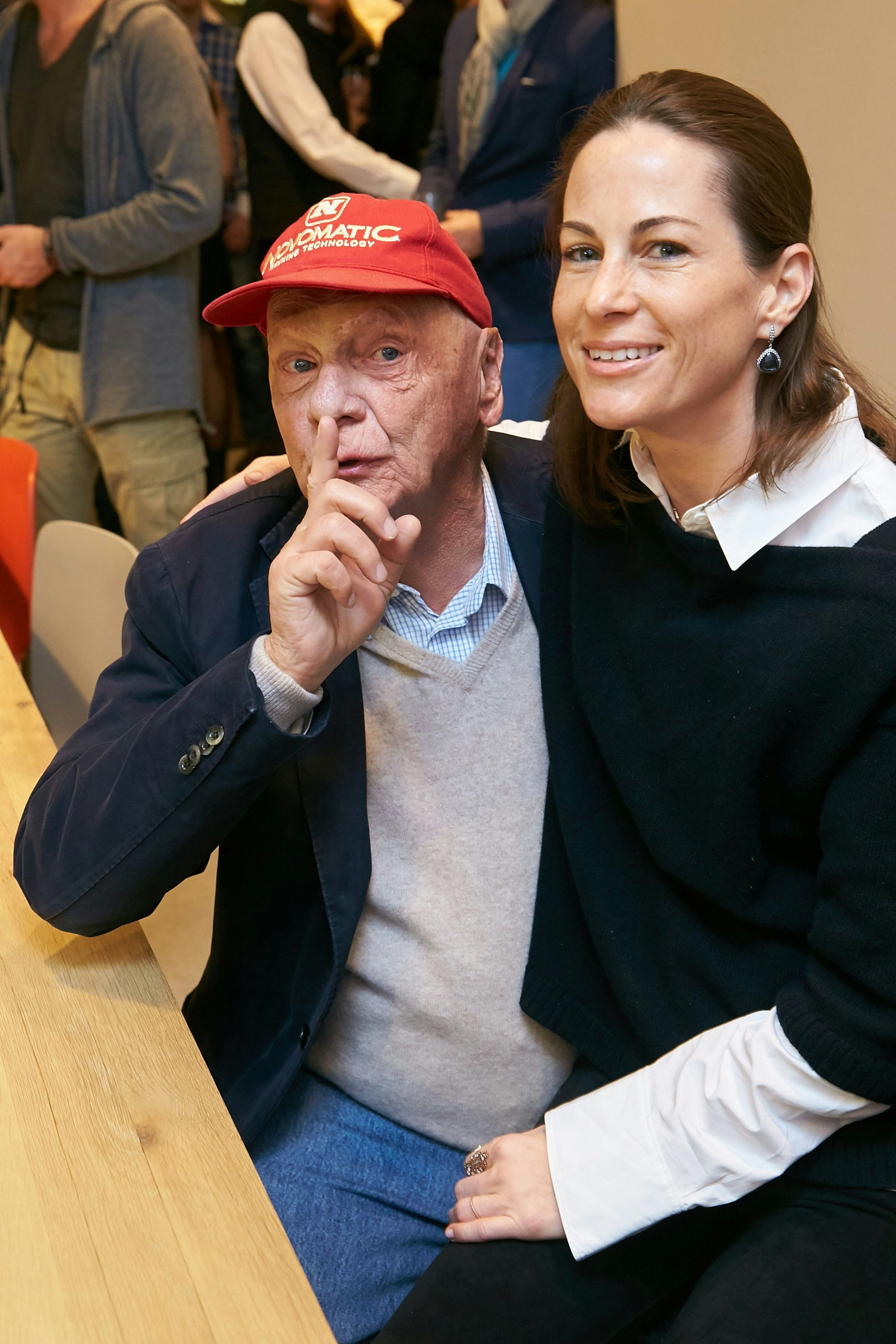 Das Ehepaar Lauda im Jahr 2015