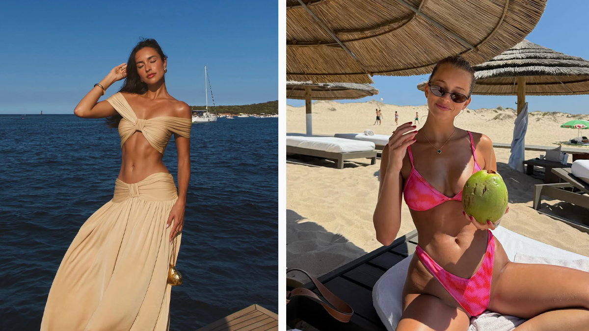 Die Freundinnen von Charles Leclerc und Lando Norris.