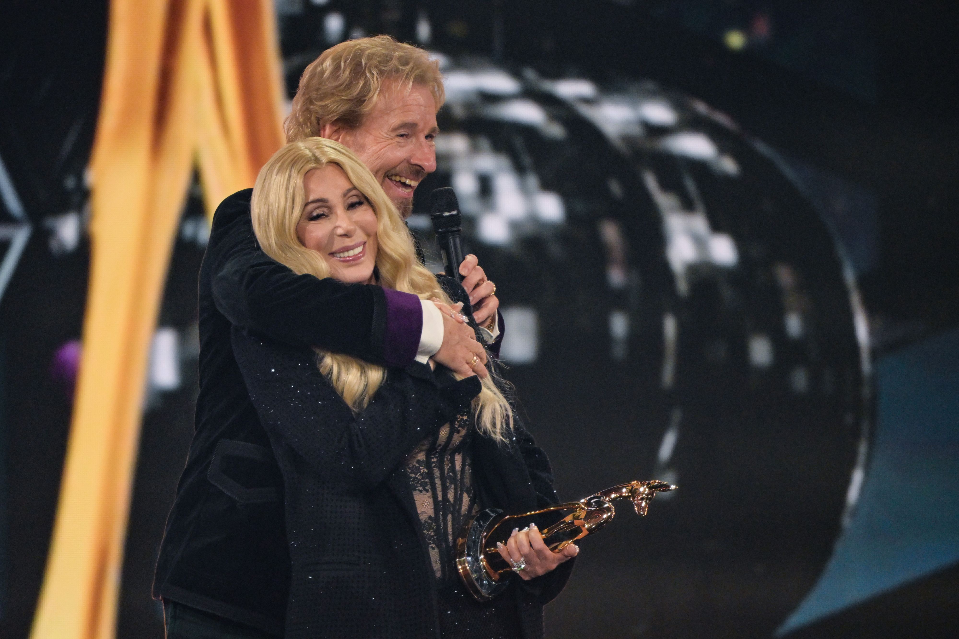 Thomas Gottschalk und Cher bei den Bambis