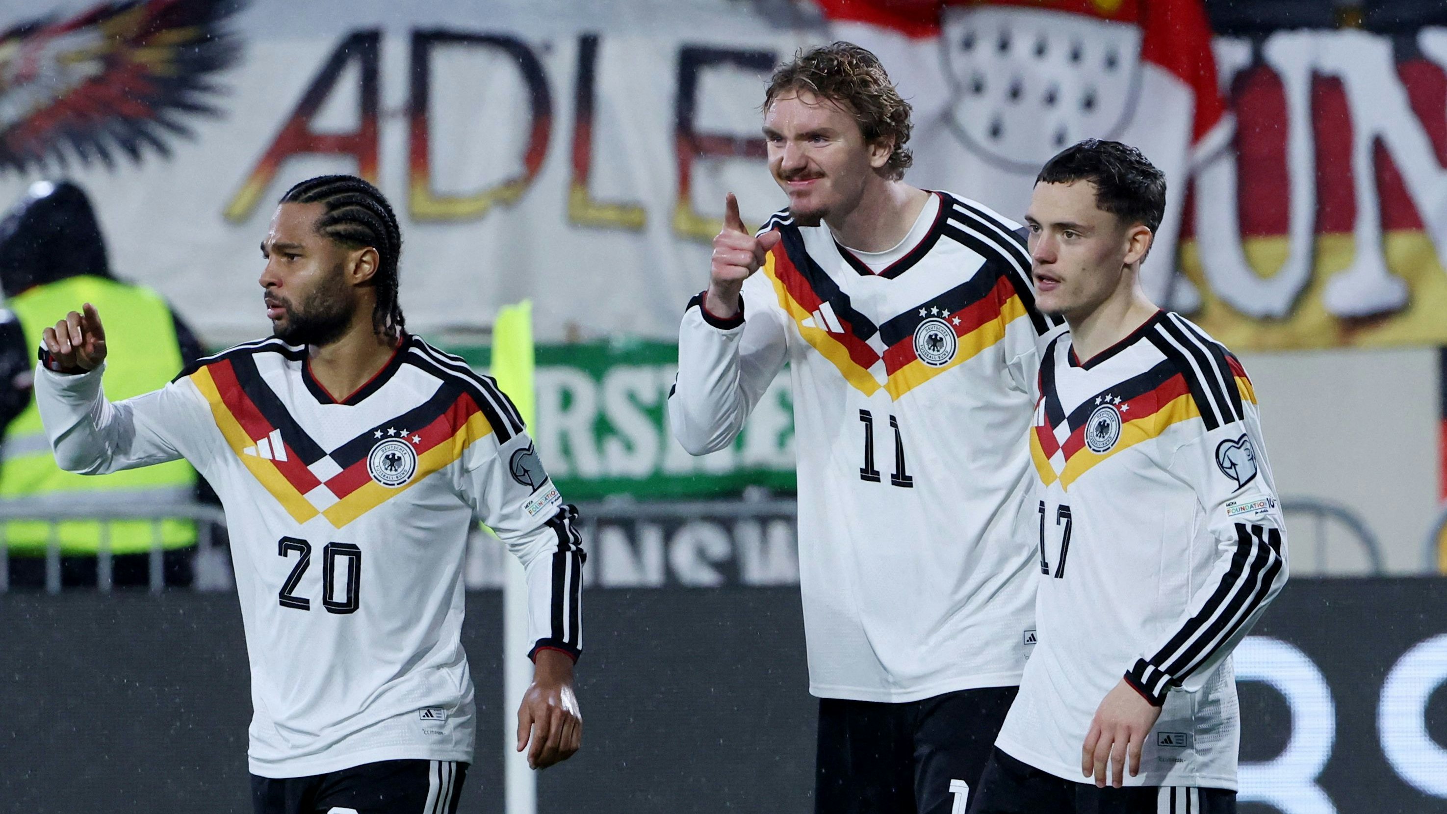 "Big Nick" Woltemade bejubelt seine Treffer gegen Luxemburg. 