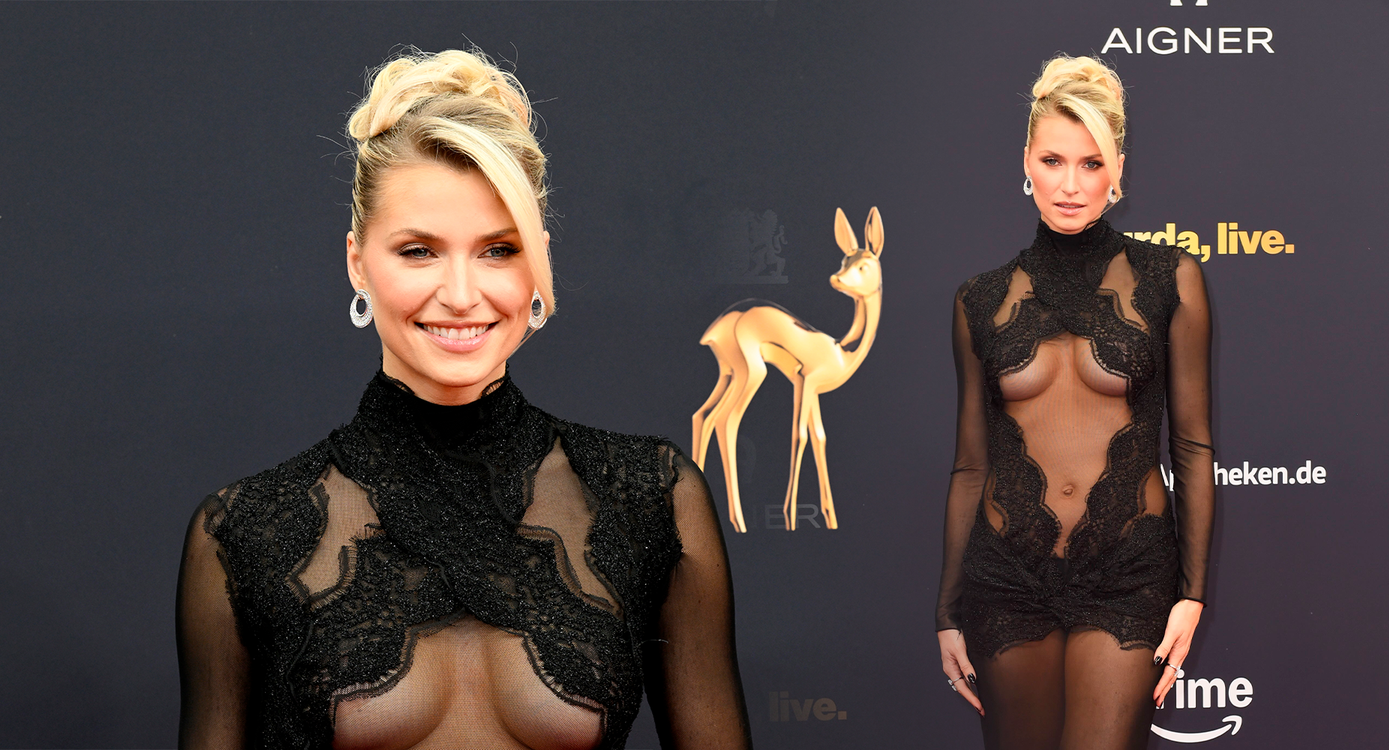 Heute.at - Kein BH! Lena Gercke lässt beim Bambi tief blicken