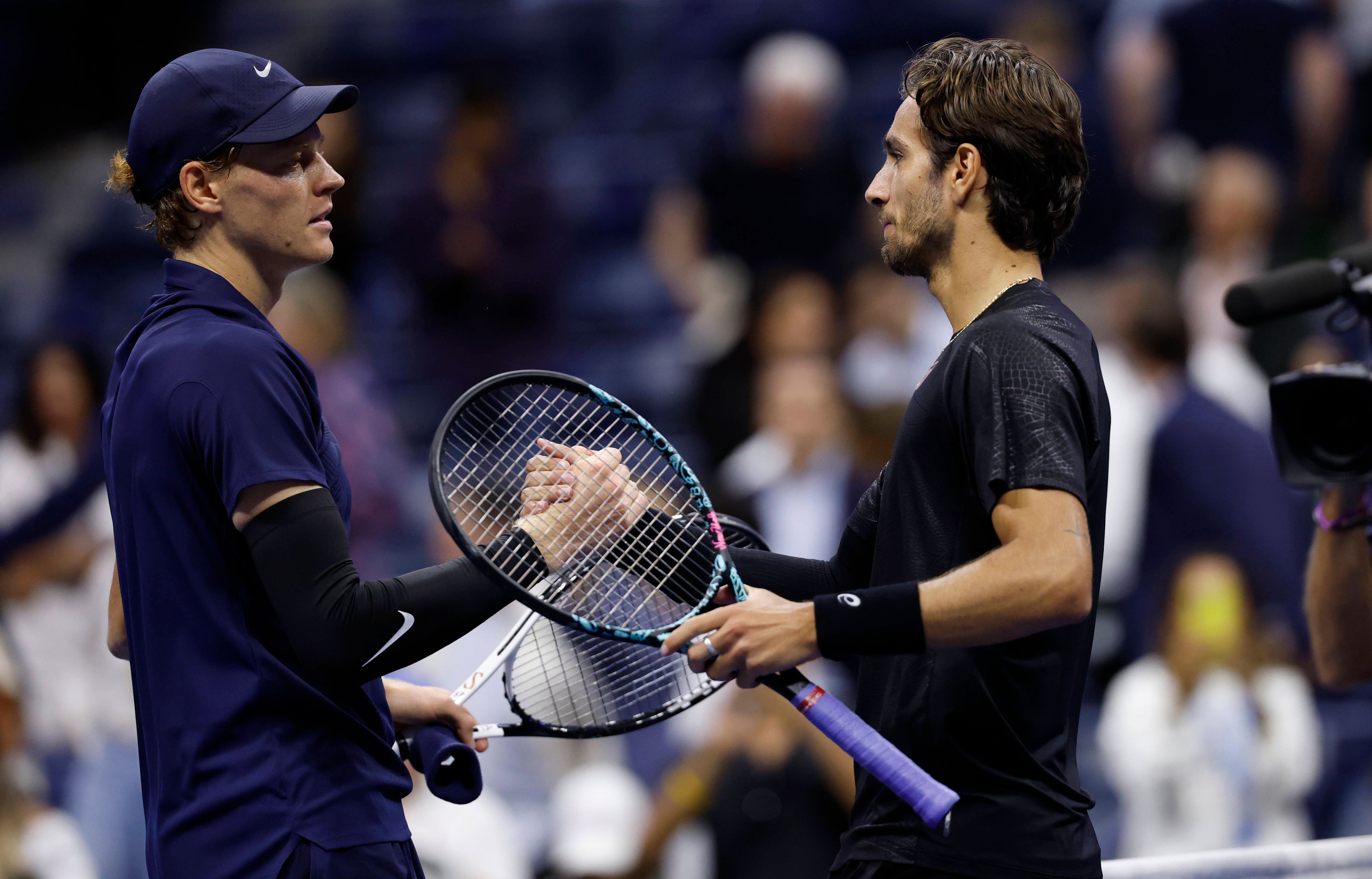 Jannik Sinner und Lorenzo Musetti.