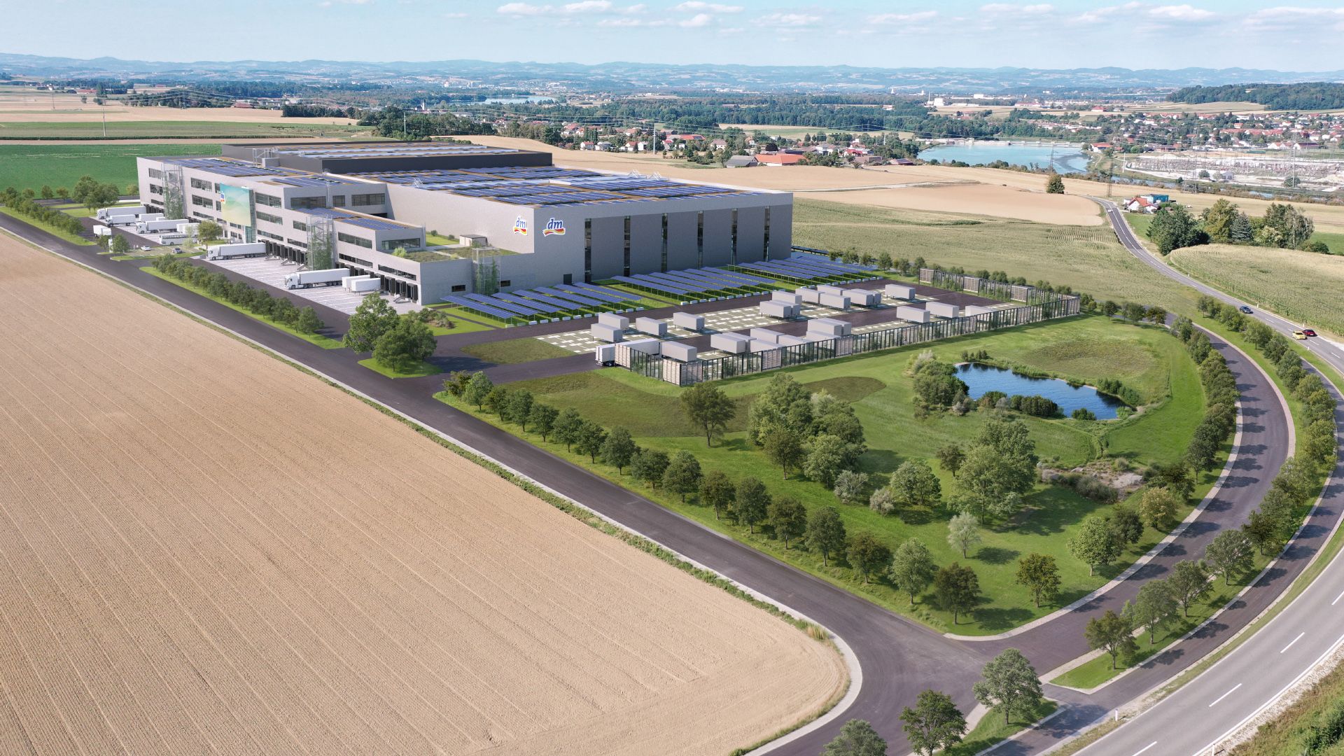 Der Drogerie-Riese DM plant auf einem ehemaligen Google-Grundstück dieses Zentrum.