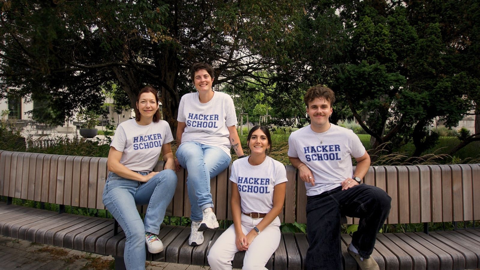 Das österreichische Team der Hacker School.
