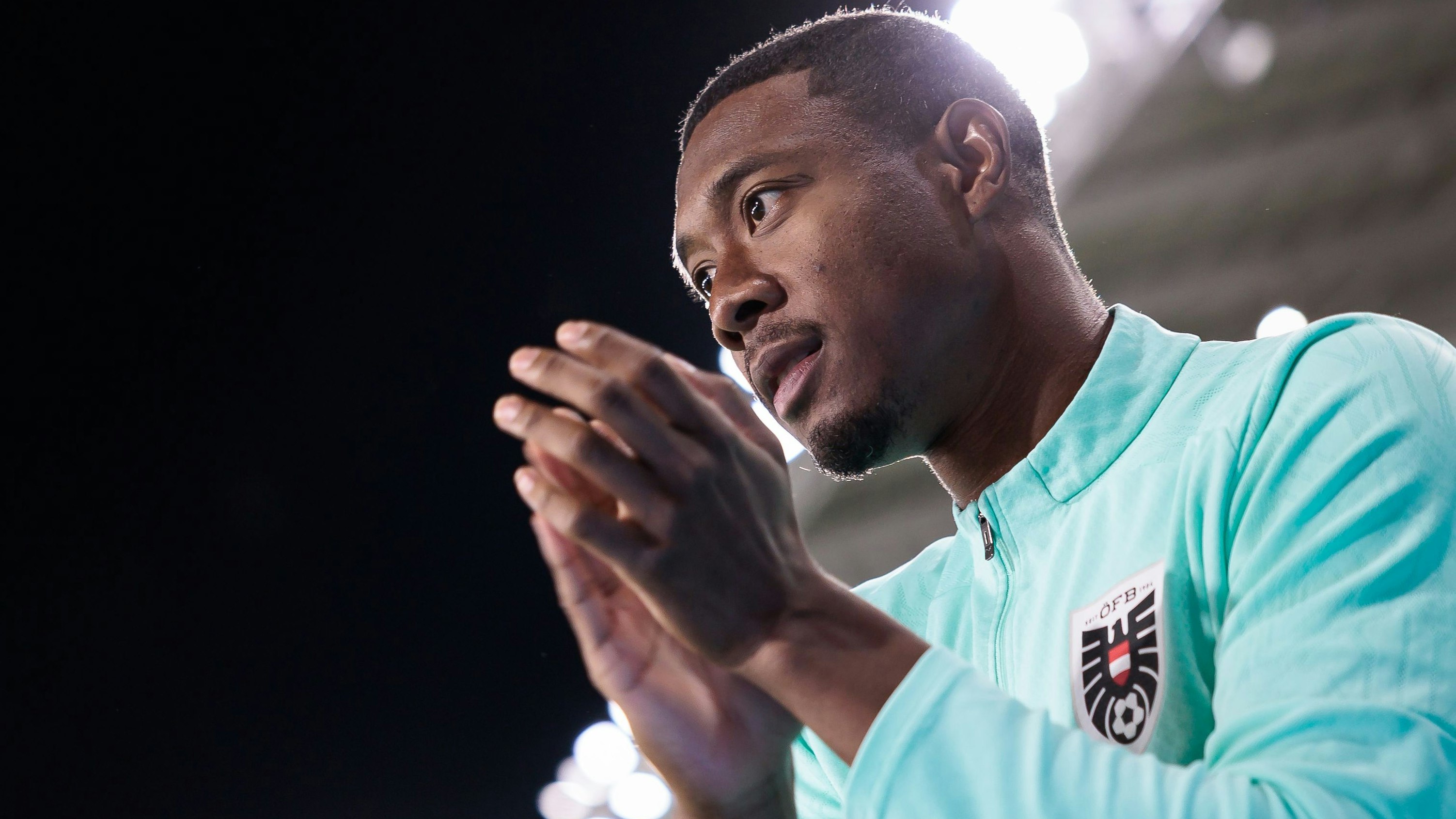 Österreichs gesperrter Teamkapitän David Alaba. 