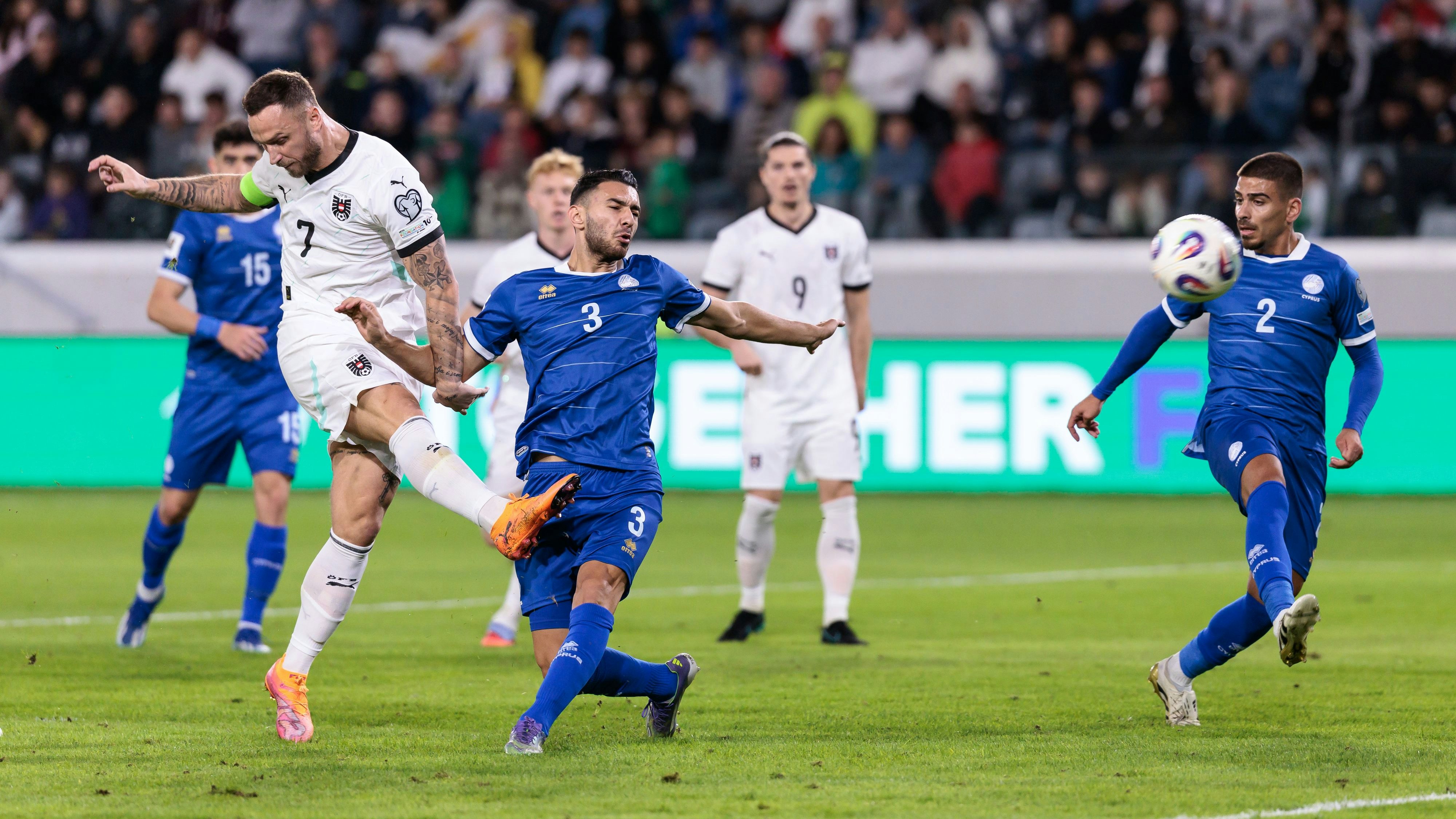 Österreichs Team duelliert sich mit Zypern. 