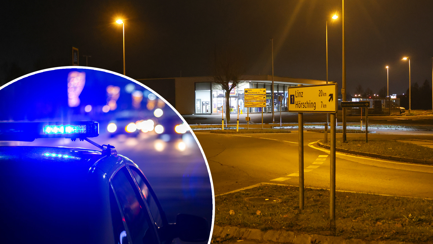 Bei diesem Kreisverkehr wollte die Polizei den 16-Jährigen eigentlich anhalten. (Symbolbild)