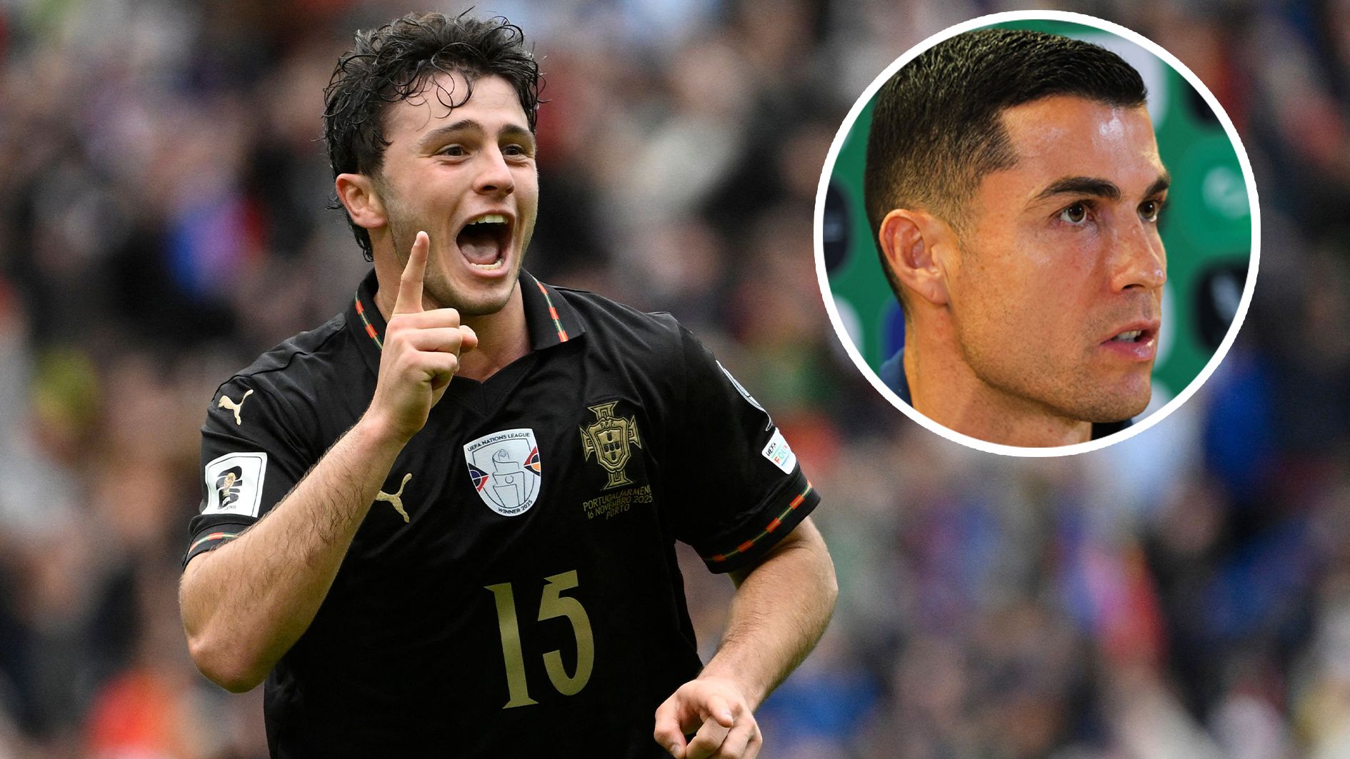 Joao Neves erzielte beim Kantersieg gegen Armenien einen Hattrick. Wann Superstar Cristiano Ronaldo ins Turnier einsteigen darf, ist noch völlig offen.