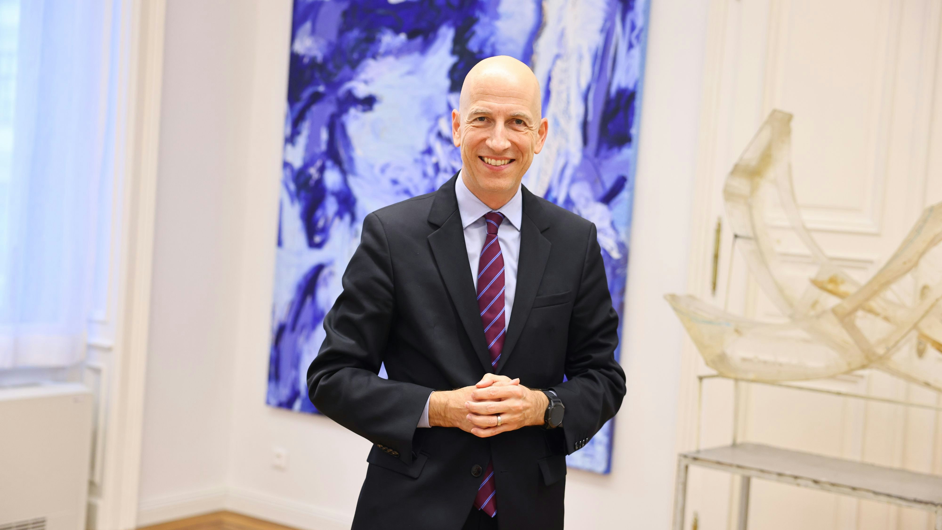 Martin Kocher, seit 1. September Nationalbank-Gouverneur und früherer Arbeits- und Wirtschaftsminister, zu Besuch bei "Heute".