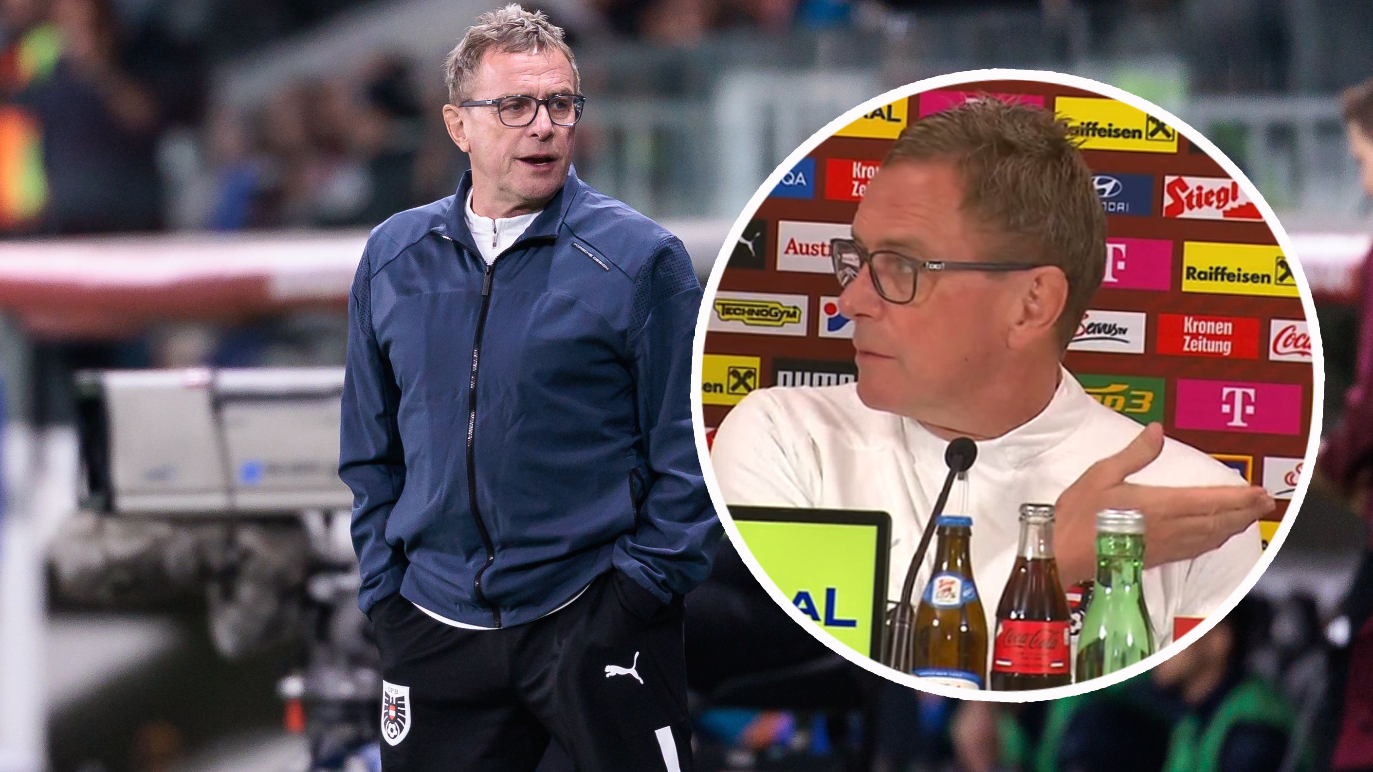 Rangnick legte seine Pressekonferenz offensiv und auf den Punkt an.