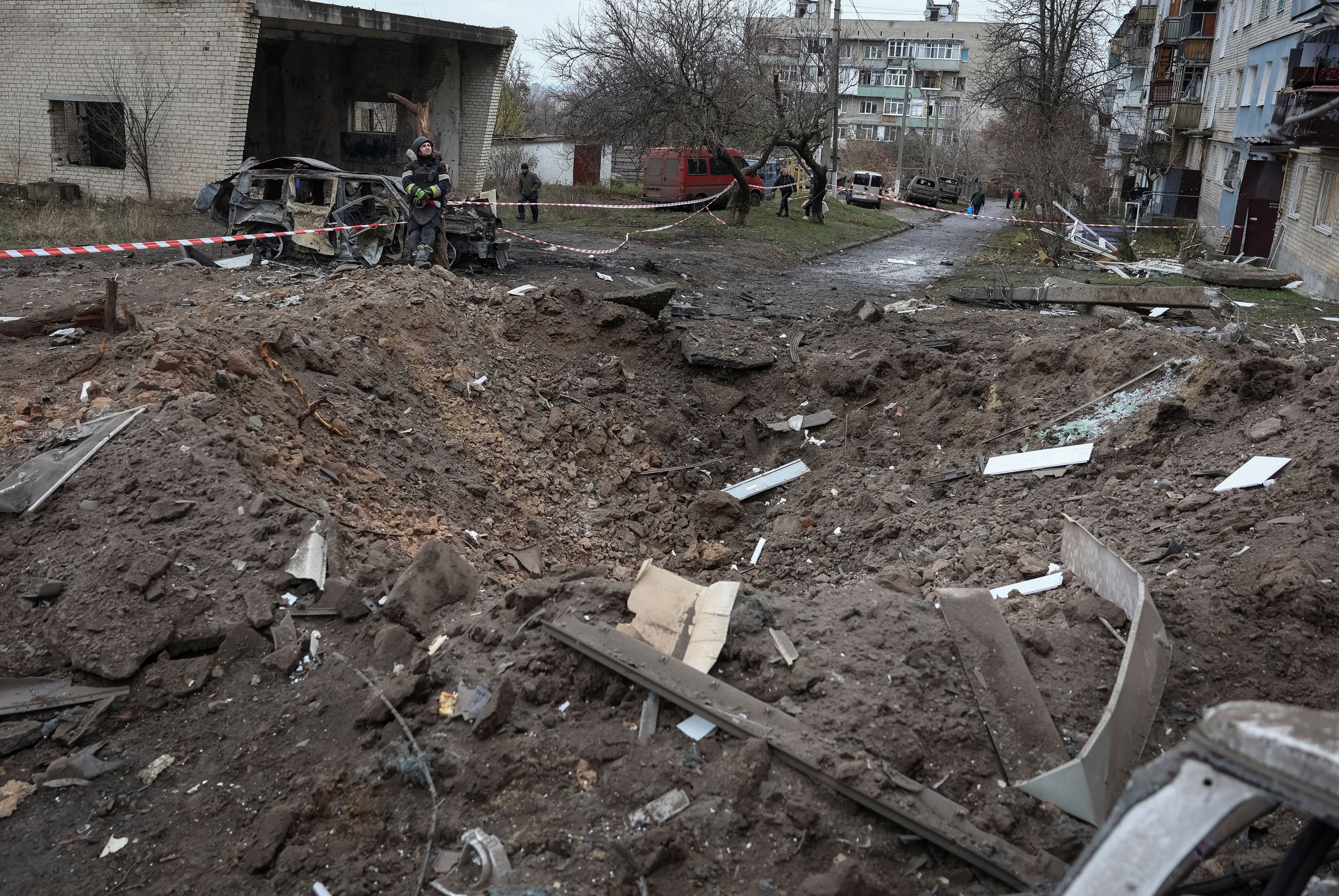 Die ostukrainische Stadt Balaklija war Ziel russischer Angriffe.