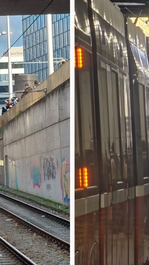 Hauptbahnhof Wien: Auto verirrt sich in Straßenbahn-Unterführung – kuriose Panne sorgt für Verkehrs-Chaos und Unterbrechung der Linie 18.