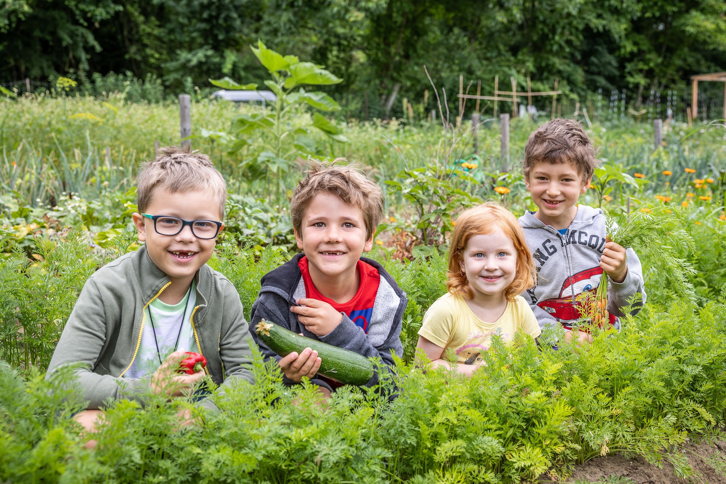 Das gemeinsame Garteln ist vor allem für Kinder ein prägendes Erlebnis.