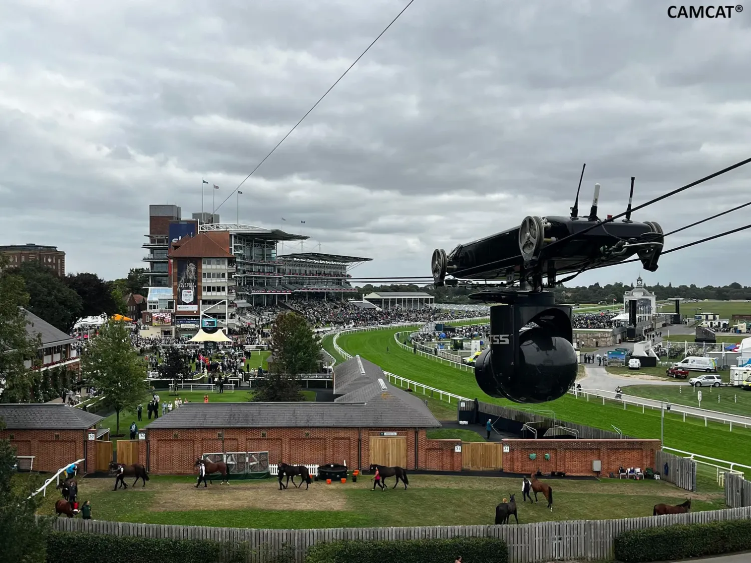 Seit 1843 gibt es in England das Ebor York-Pferderennen. Die Bilder von oben liefert ein Unternehmen aus Niederösterreich.