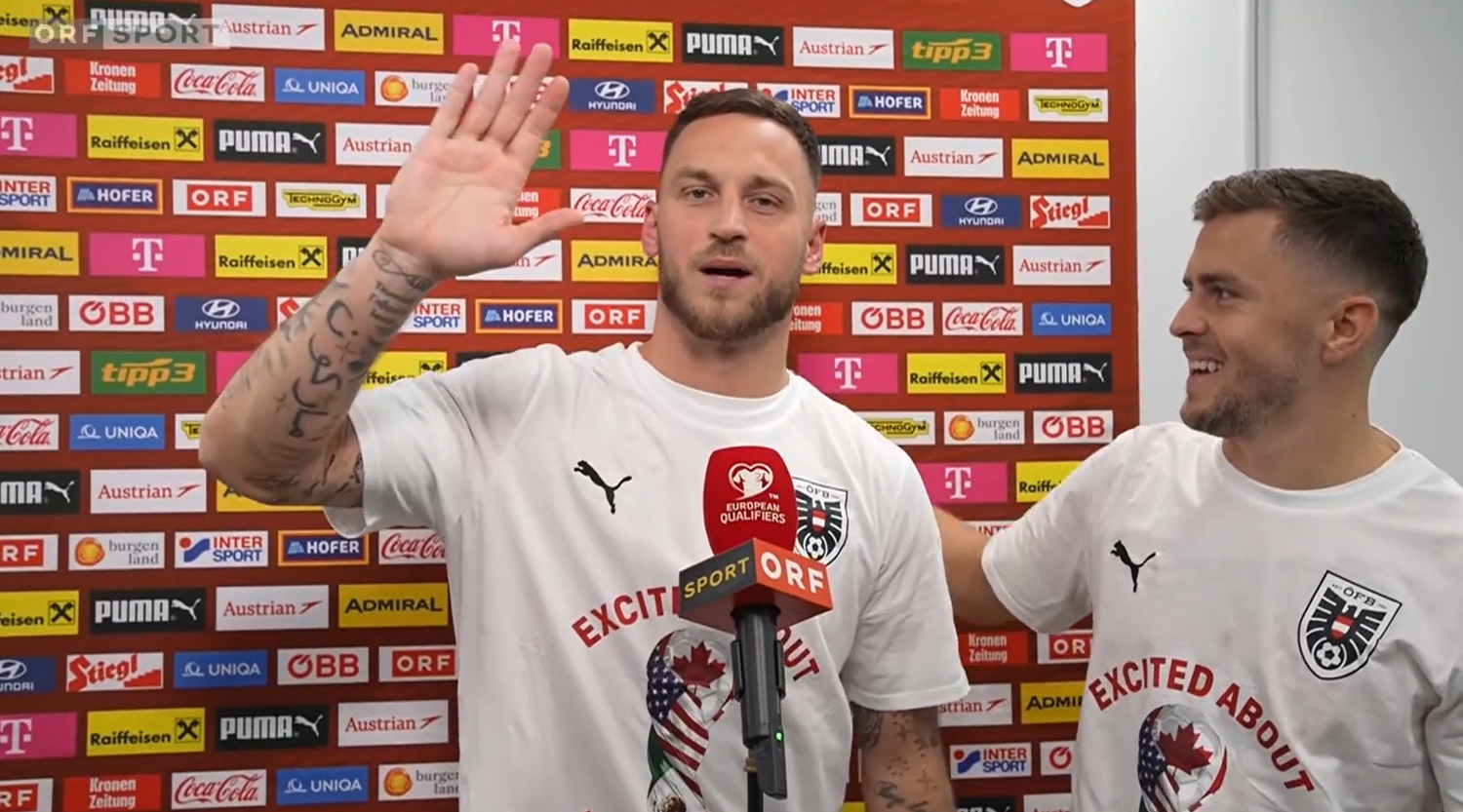 Heute.at - Arnautovic sorgt im Interview mit Pariasek für Lacher