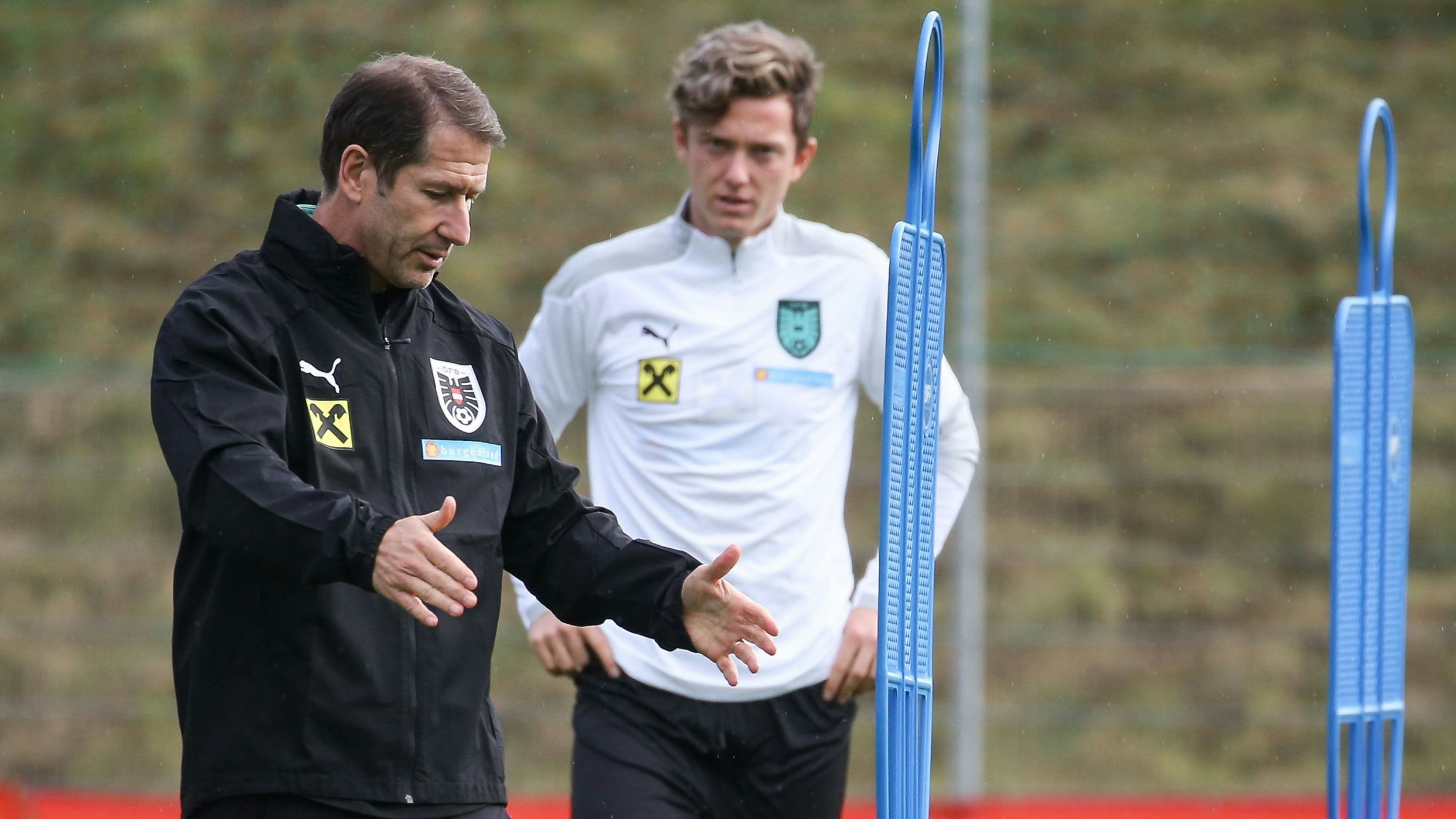 Foda 2020 als ÖFB-Teamchef mit Michael Gregoritsch