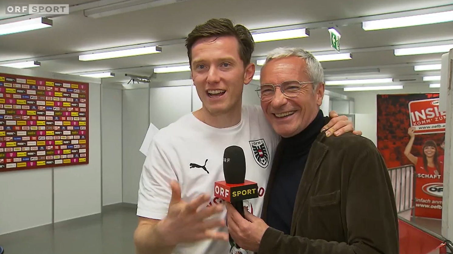 Heute.at - WM-Held Gregoritsch scherzt im ORF mit Pariasek