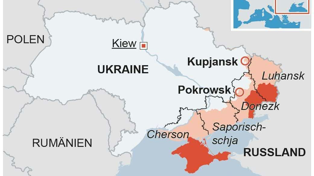 Heute.at - Karte zeigt – diese Verluste will Trump Kiew aufzwingen