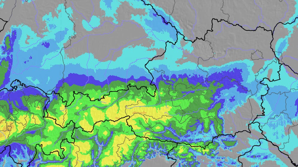 Heute.at - Neue Karte zeigt, wo Österreich jetzt weiß wird