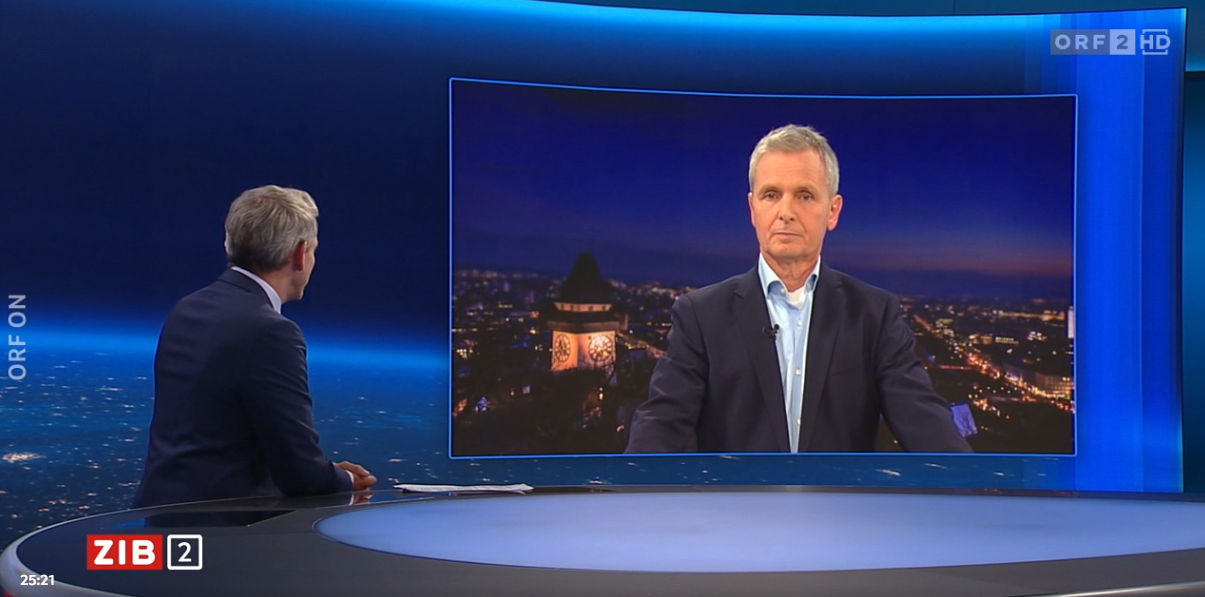 Industriemanager Friedrich Santner sprach am Donnerstag mit Martin Thür in der 