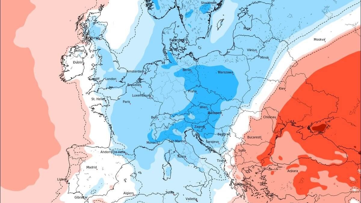 Die Temperaturen liegen in der kommenden Woche unter dem jahreszeitlichen Schnitt. 