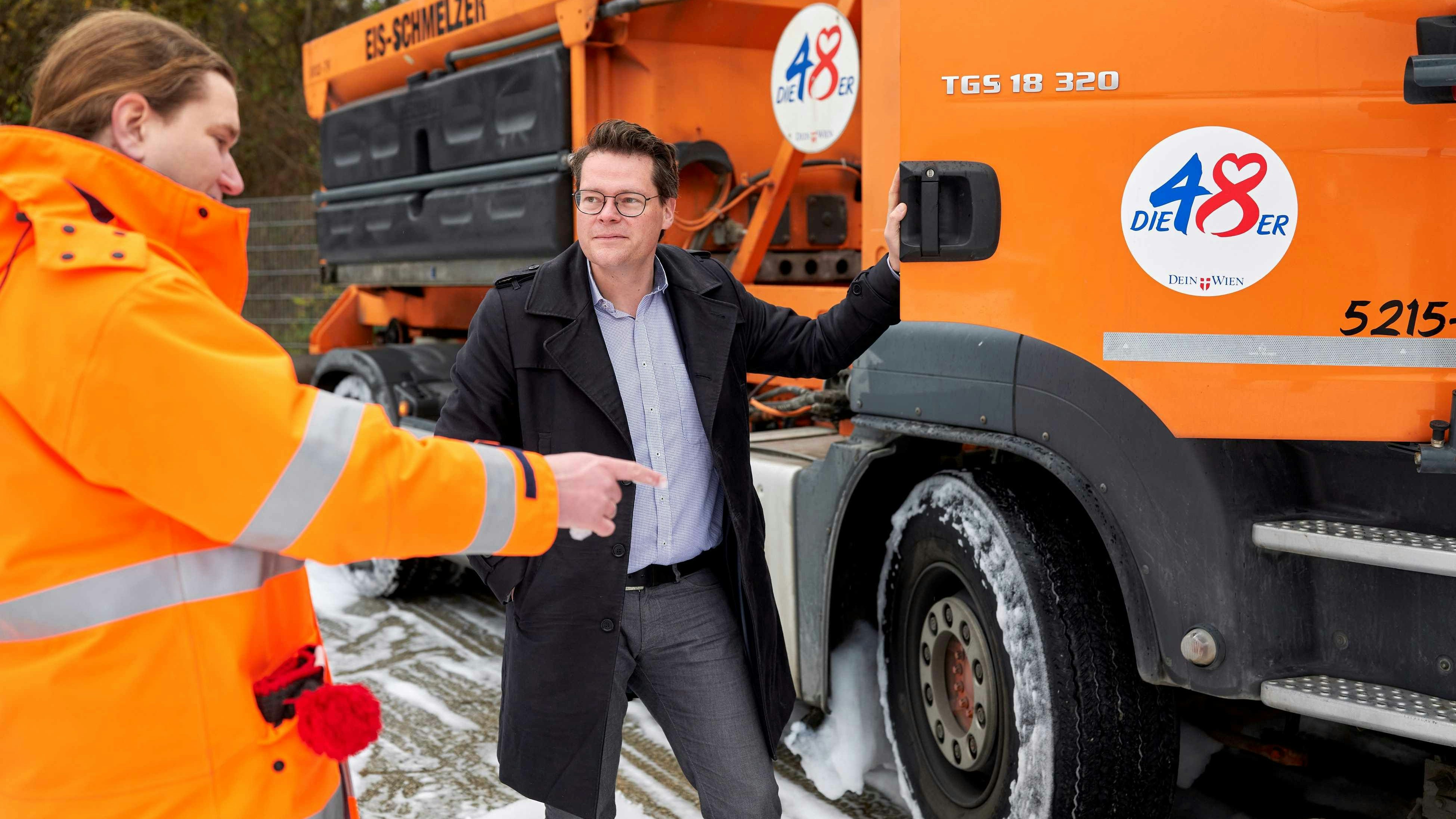 Klimastadtrat Jürgen Czernohorszky (SP): "MA 48 Winterdienst ist bereit"