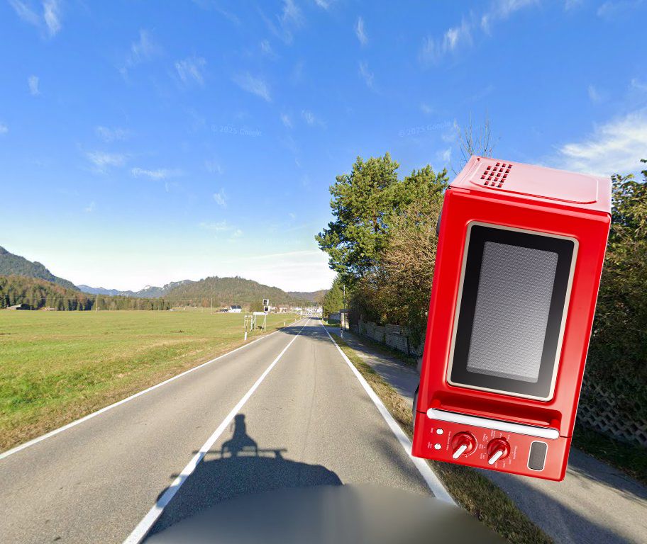 So ähnlich sieht die Radarfalle hier an der L69 in Tirol aus.