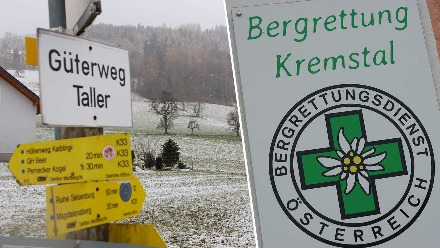 Die Bergrettung suchte mit Mantrailer Hunden nach dem Vermissten (52).