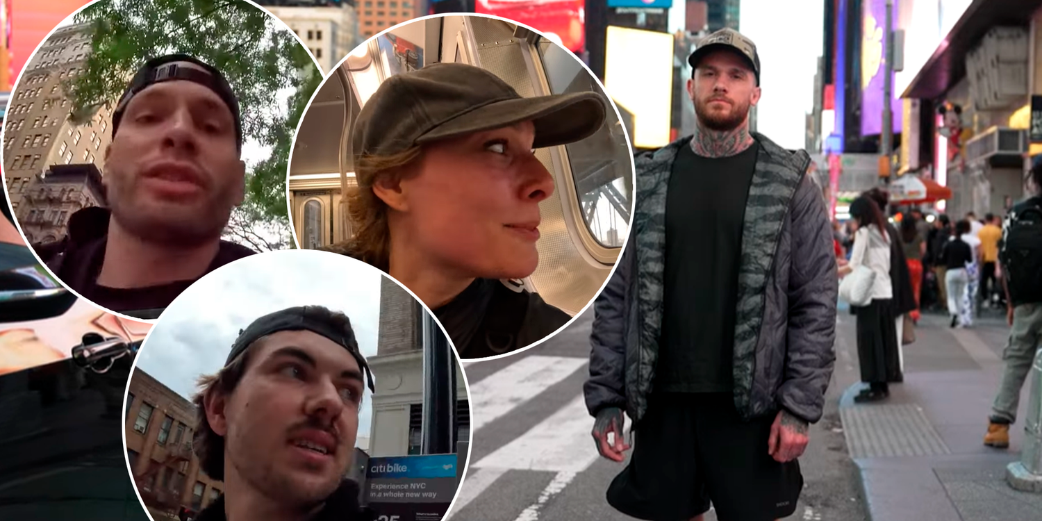 Uwe, Daniel, Sabrina und Fabio versuchen vor den Huntern zu fliehen.