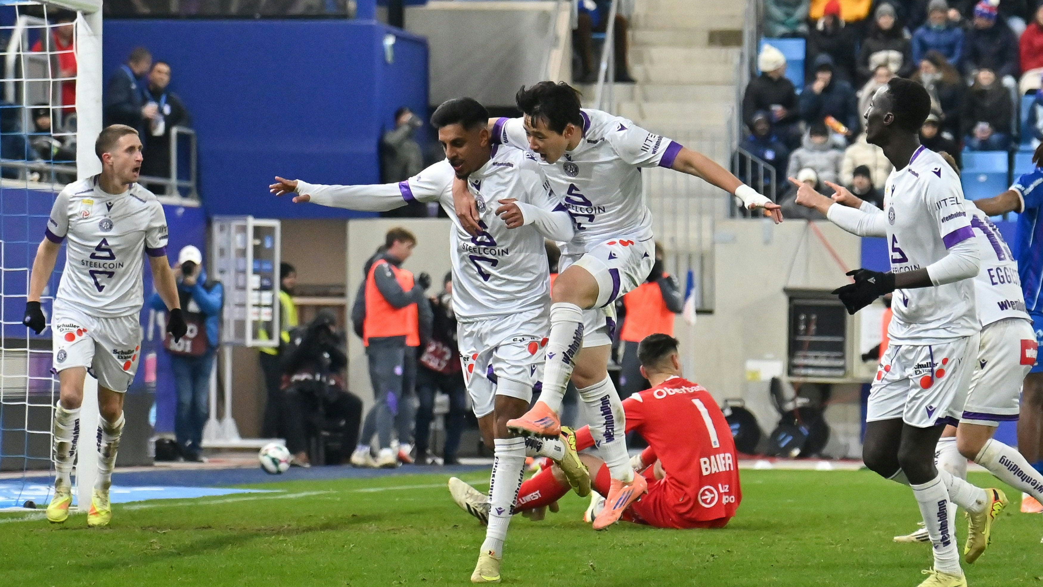 Heute.at - Sarkaria als Matchwinner bei Austria Sieg in Linz