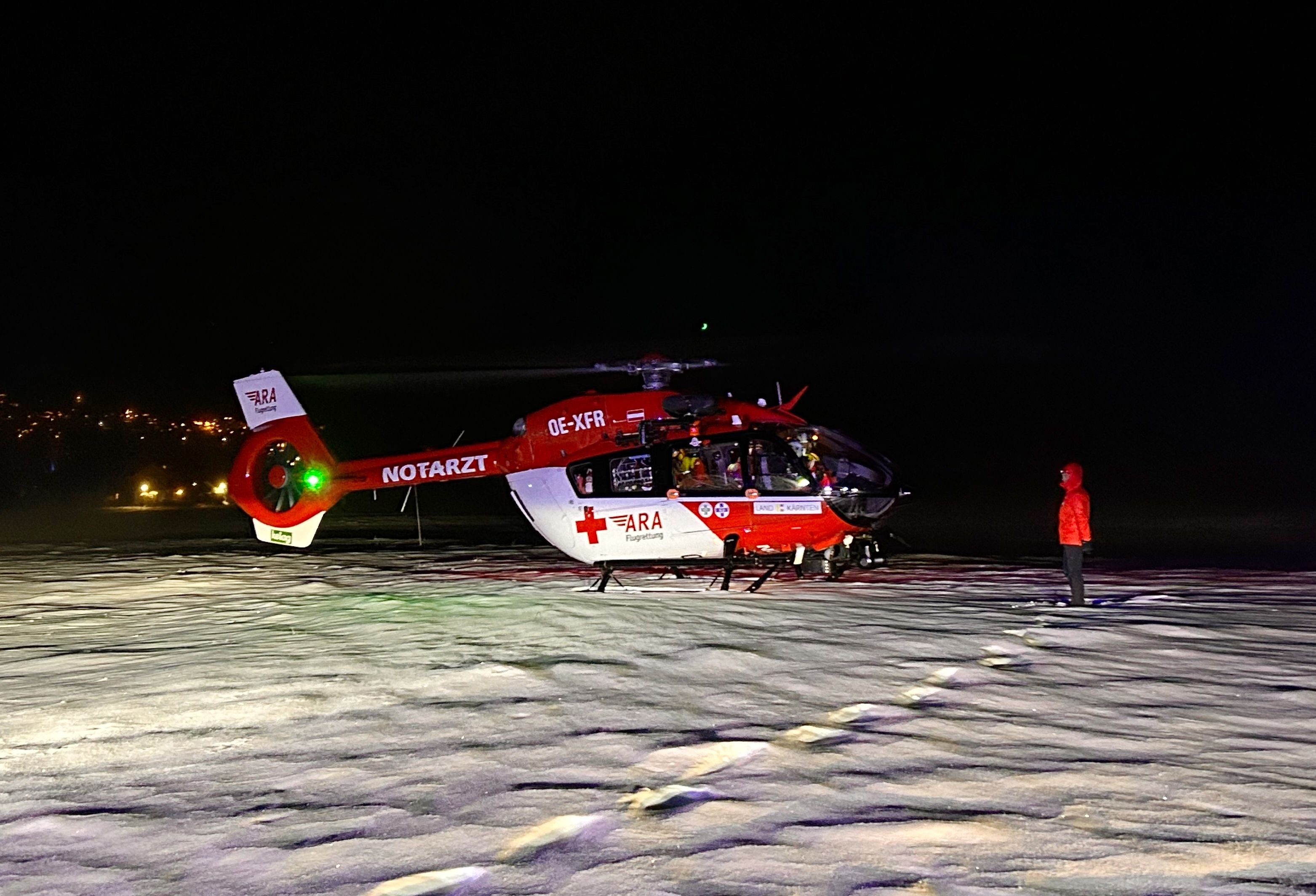 Per Helikopter wurden die beiden Wanderer gerettet.