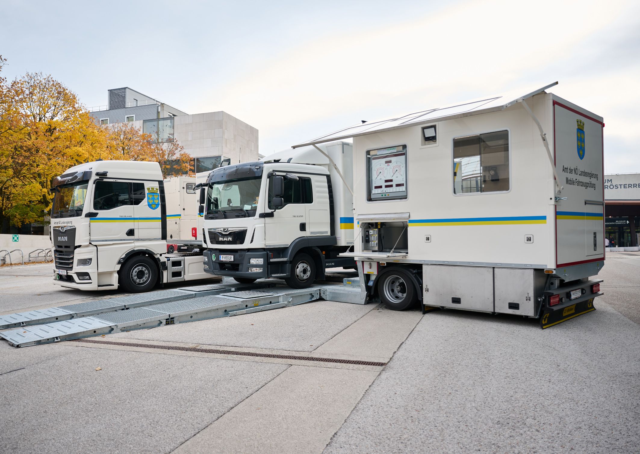 Der neue Prüfzug der Kfz-Prüfstelle des Landes.