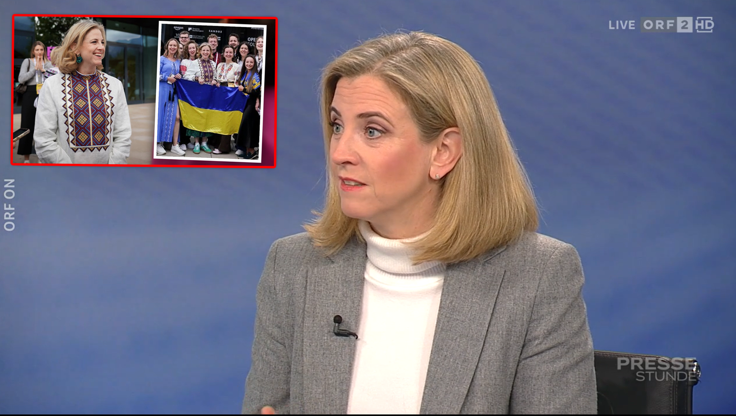 Heute.at - Fotos in Ukraine-Tracht – jetzt packt Ministerin aus