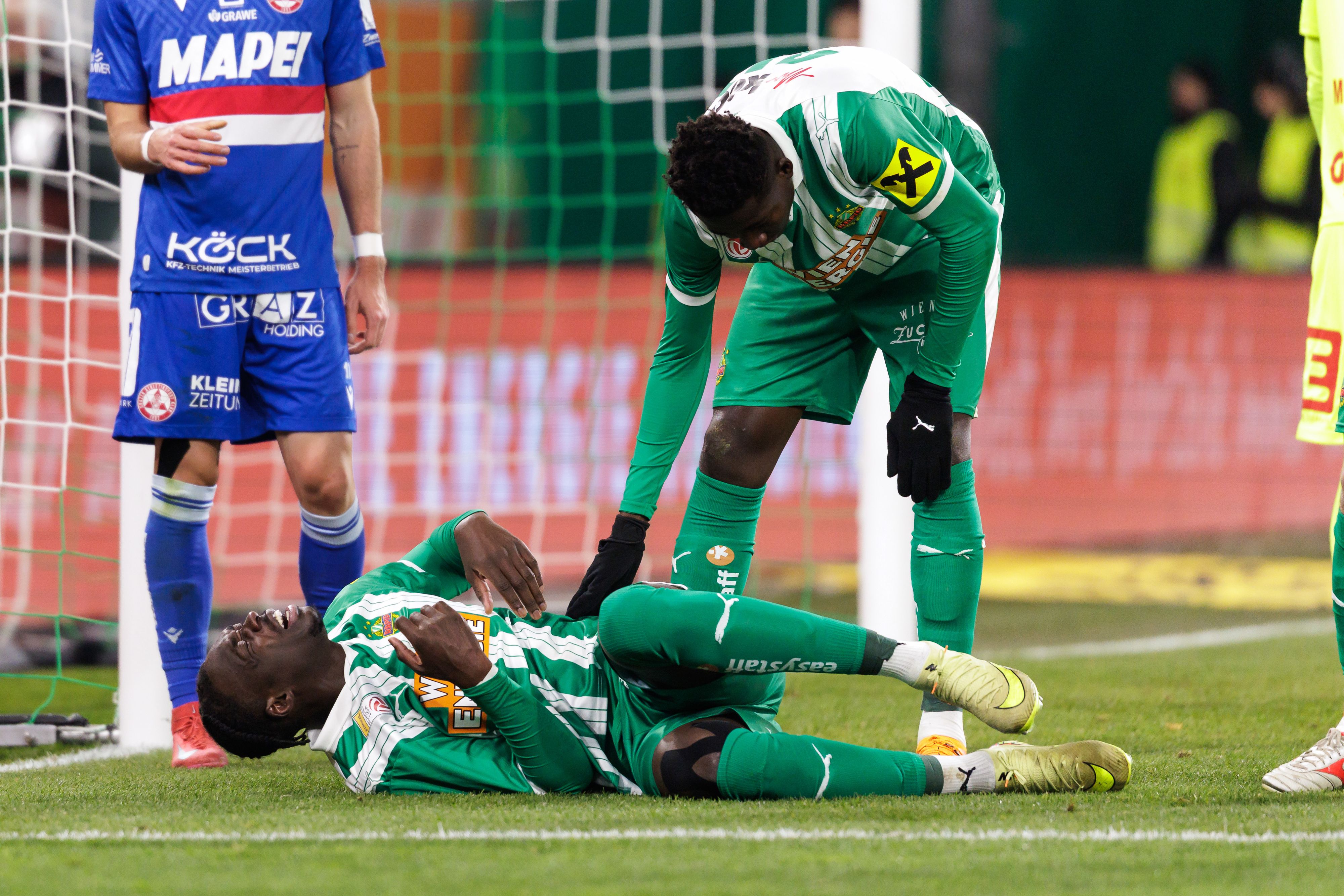 Raux-Yao verletzte sich am Sprunggelenk.