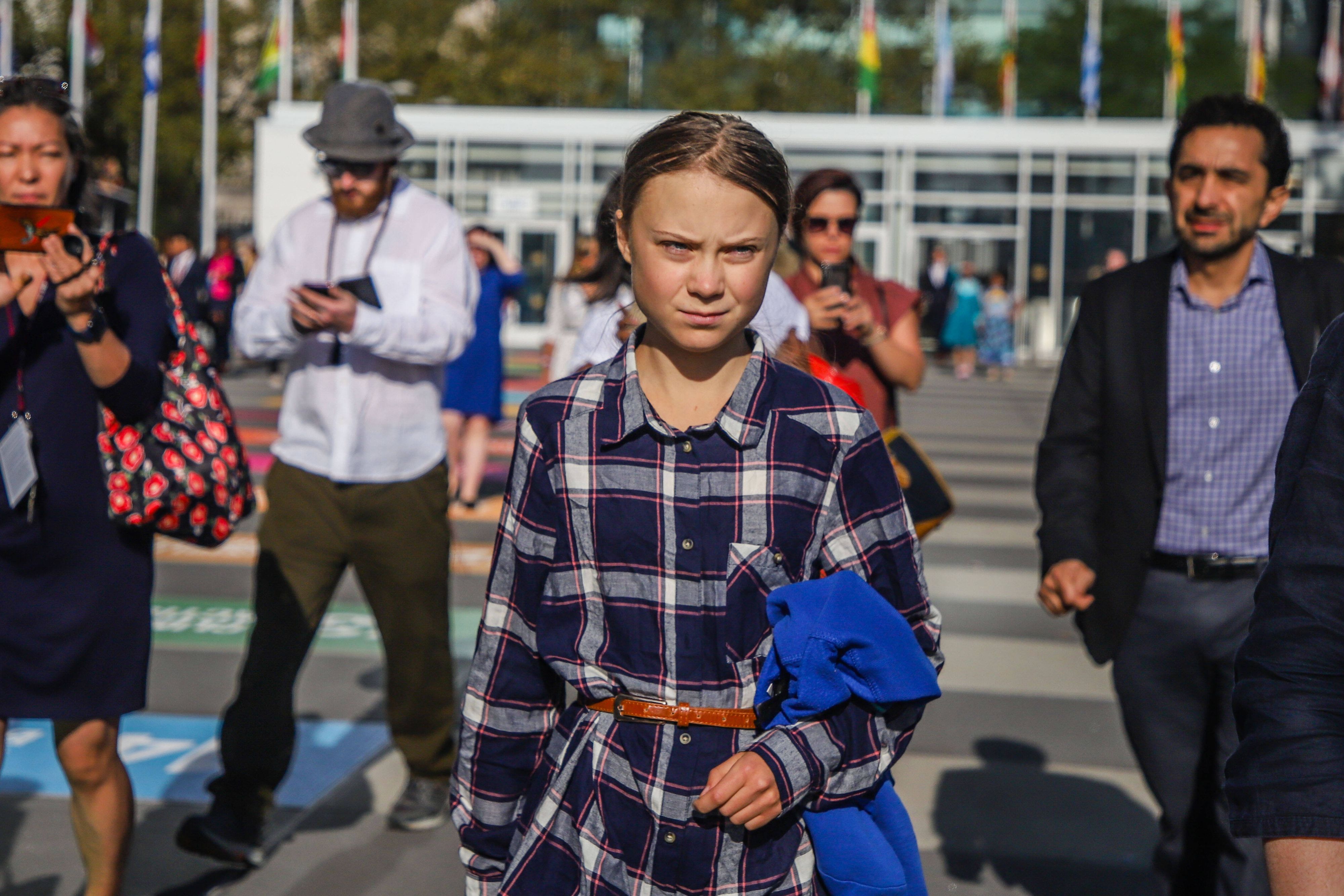 Greta Thunberg erhielt ein Stadtverbot. (Archivbild)