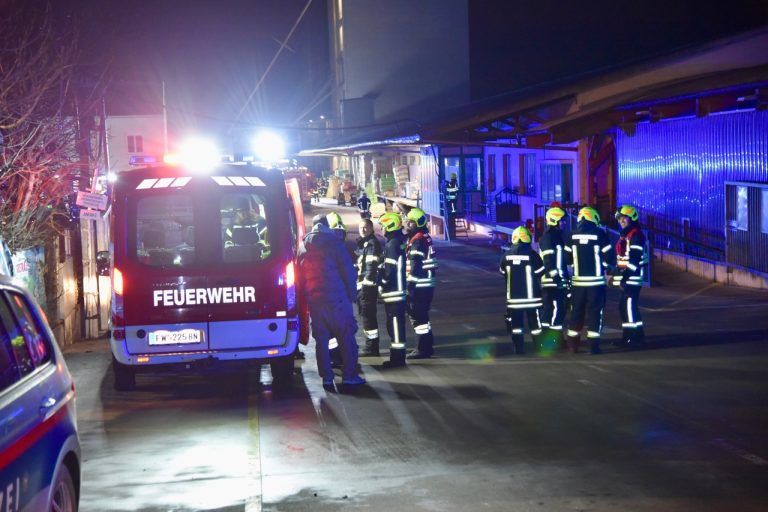 Brand im Lagerhaus Mannersdorf